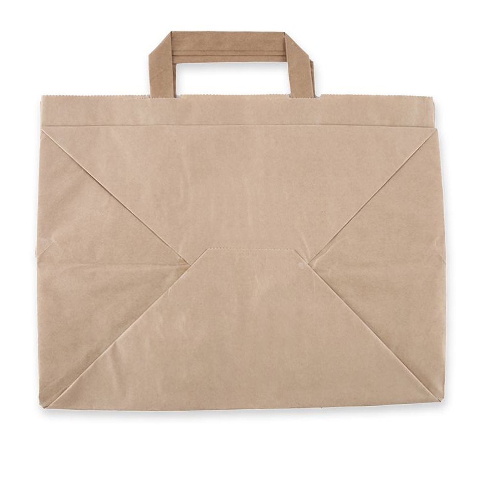Papiertragetasche Recycling Kraftpapier 27x32cm