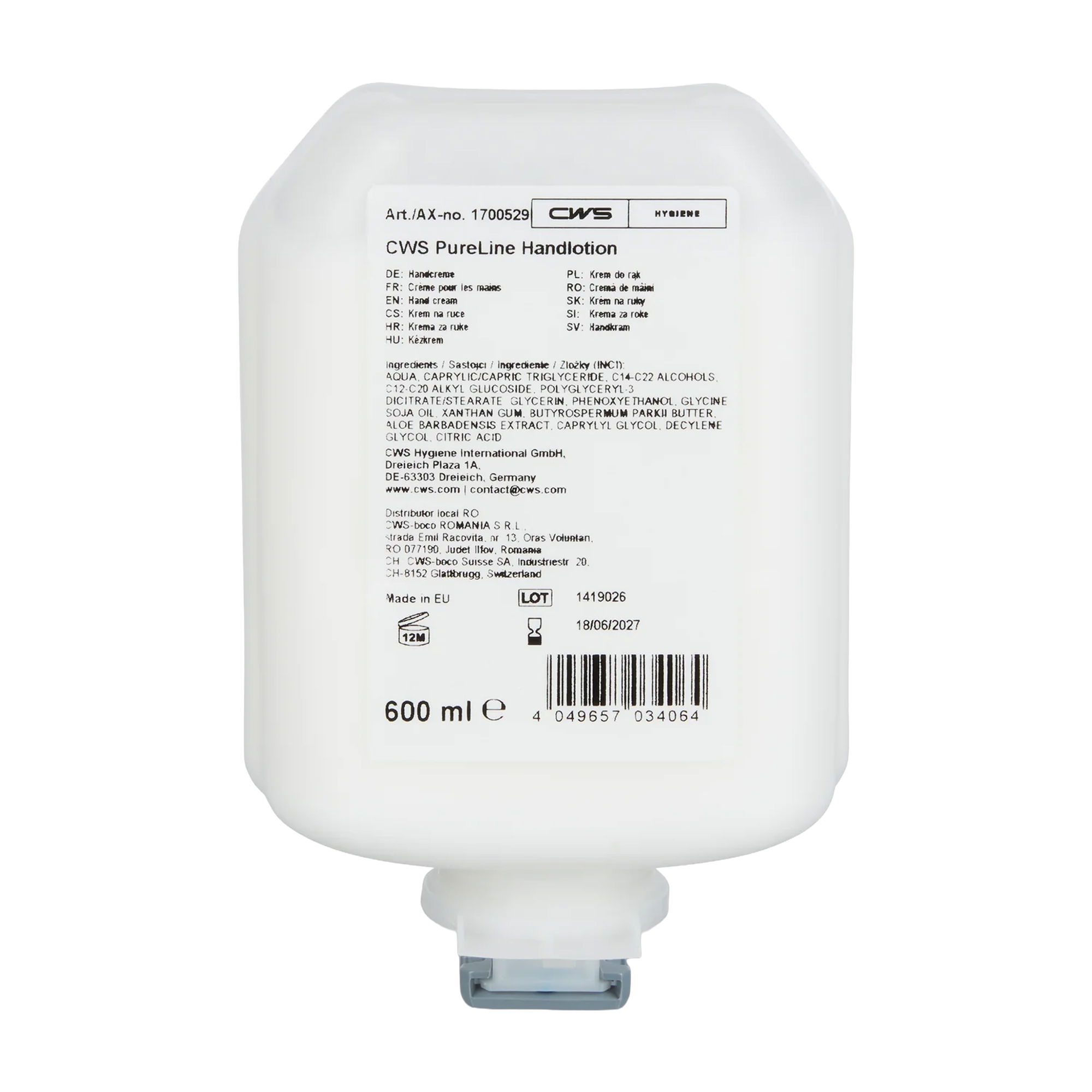 Handlotion | 600 ml | CWS PureLine