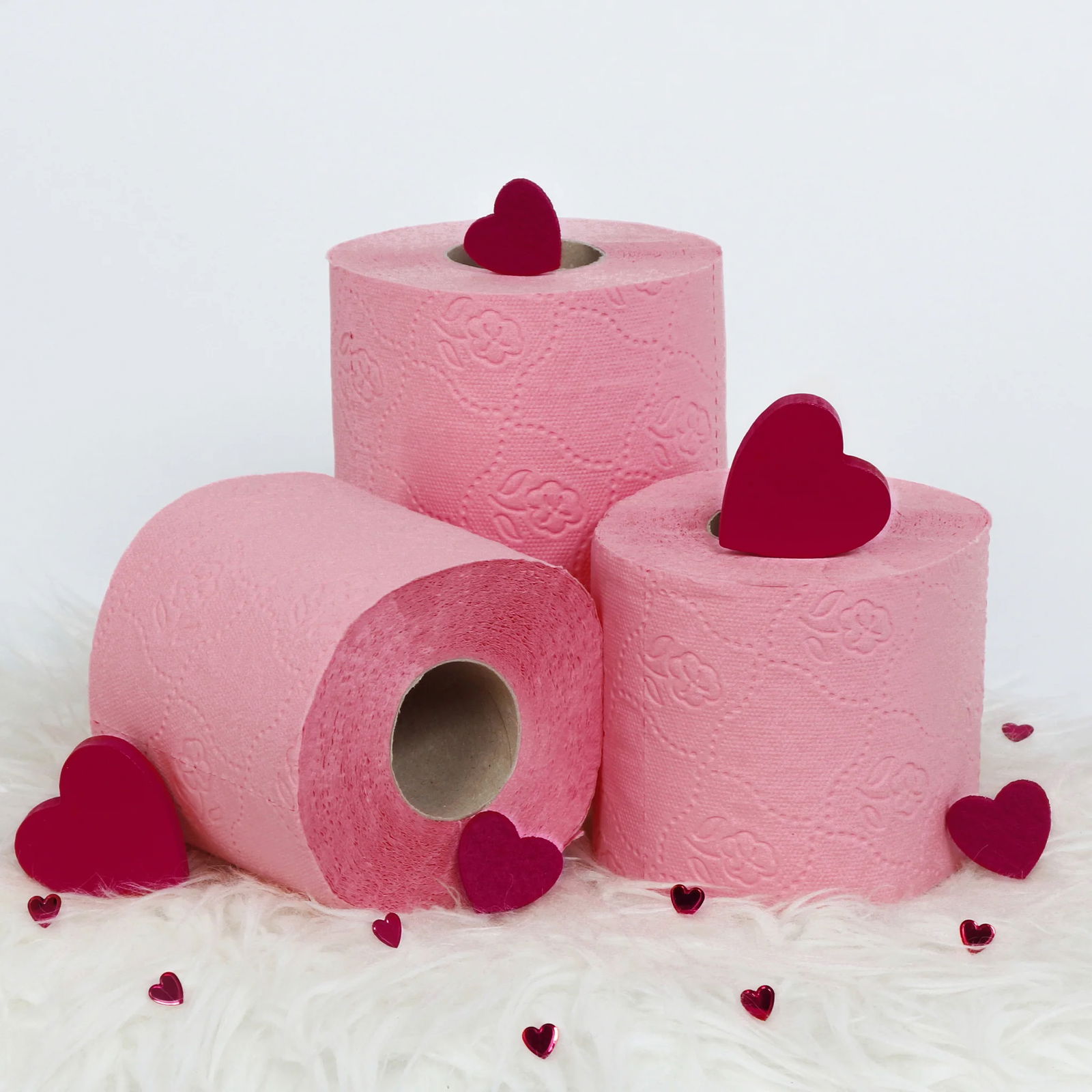 ROOSA toilet paper, 3-ply, cellulose, 56 rolls