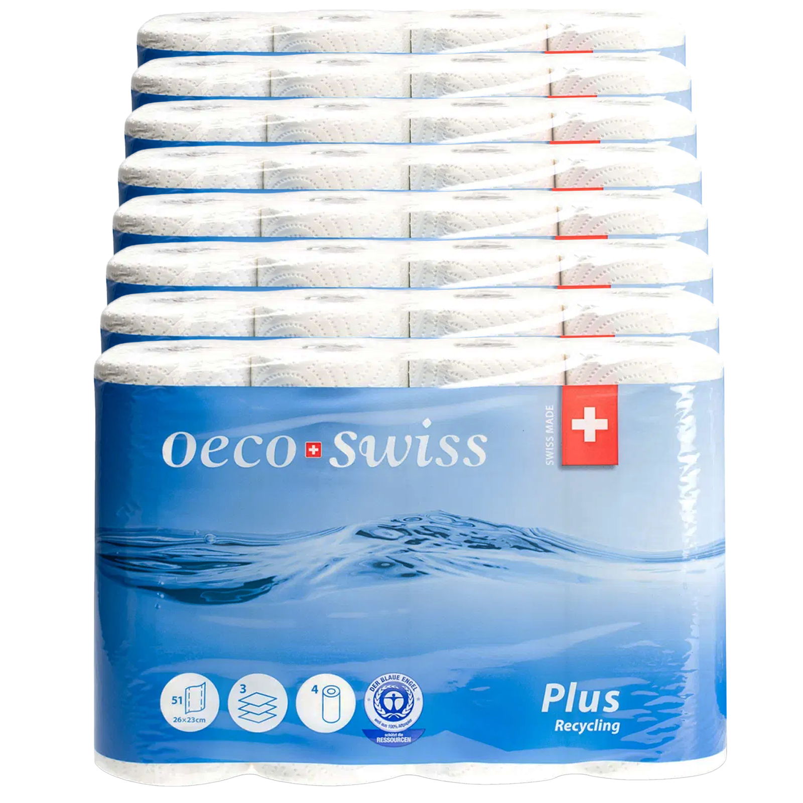 Papier ménager Oeco Swiss Plus 3 plis recyclé