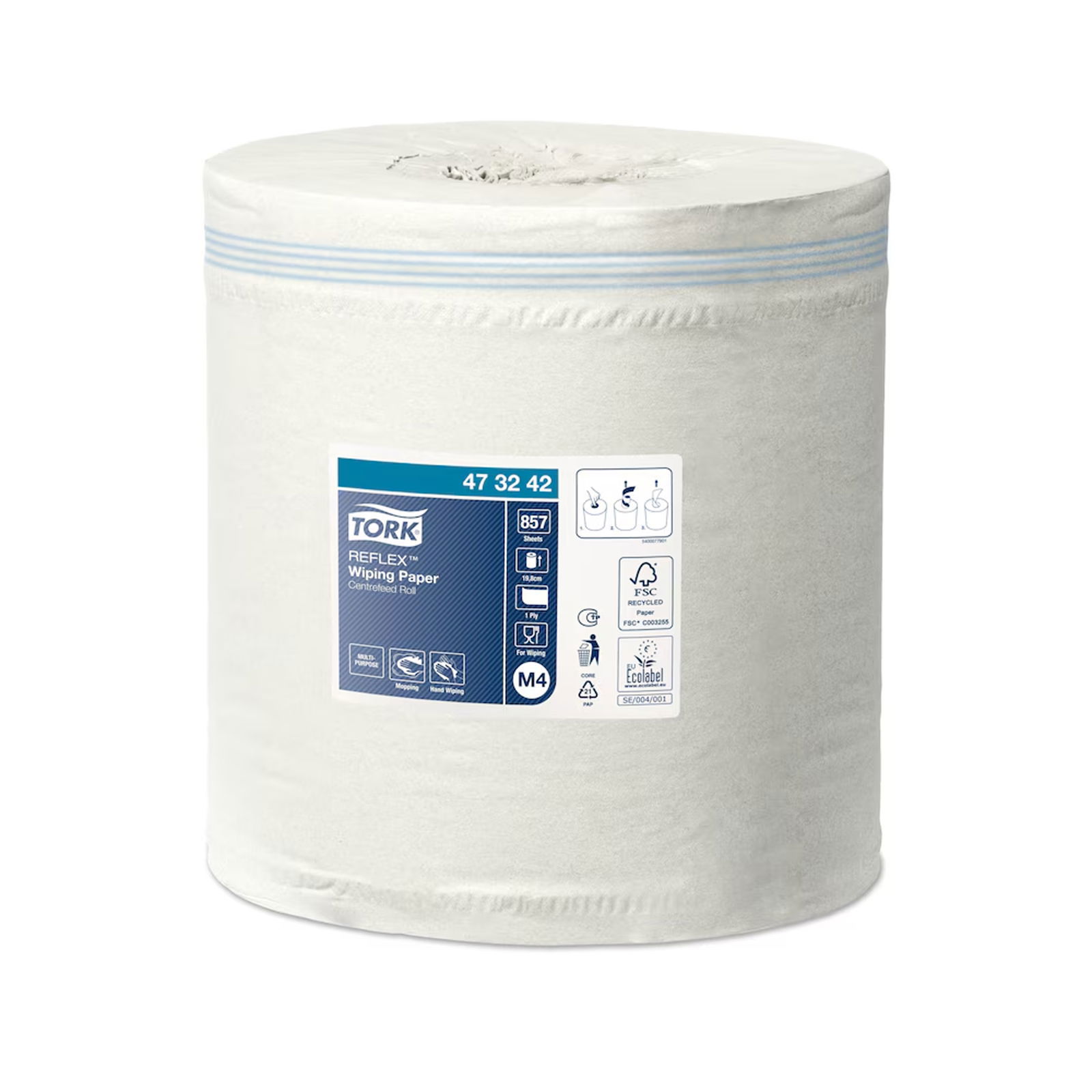 Tork 473242 Reinigungsrollen M4 1-lagig Mehrzweck Rolle