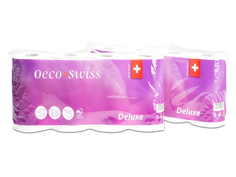 Toilettenpapier Oeco Swiss Deluxe 4-lagig