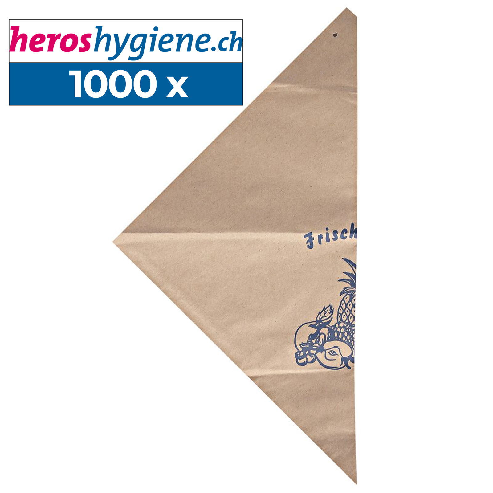 Spitztüten aus braunem Kraftpapier 31x32cm