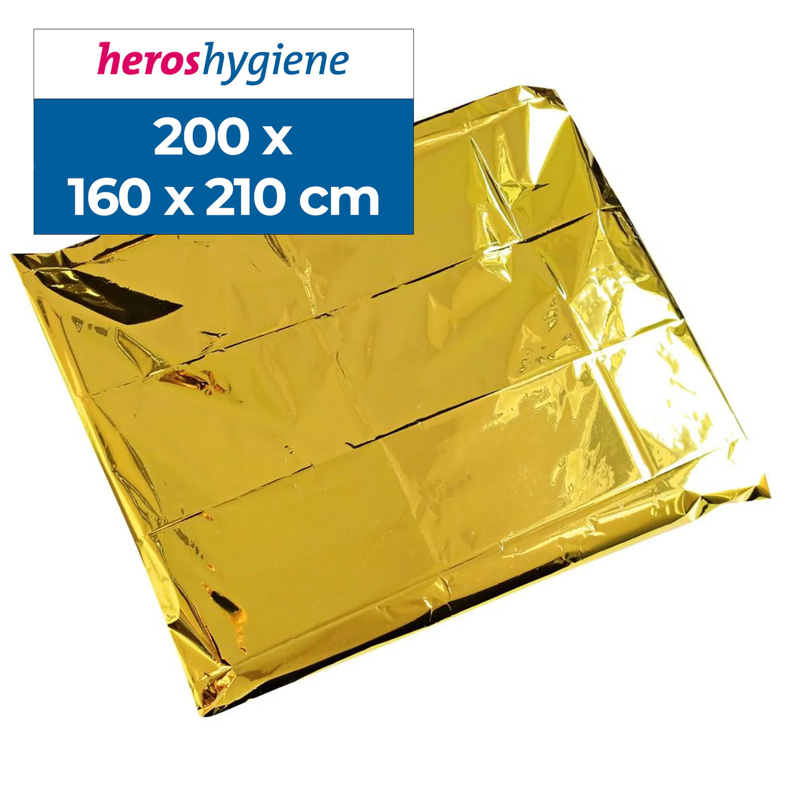 Rettungsdecke gold-silber 160x210cm 200 Stück