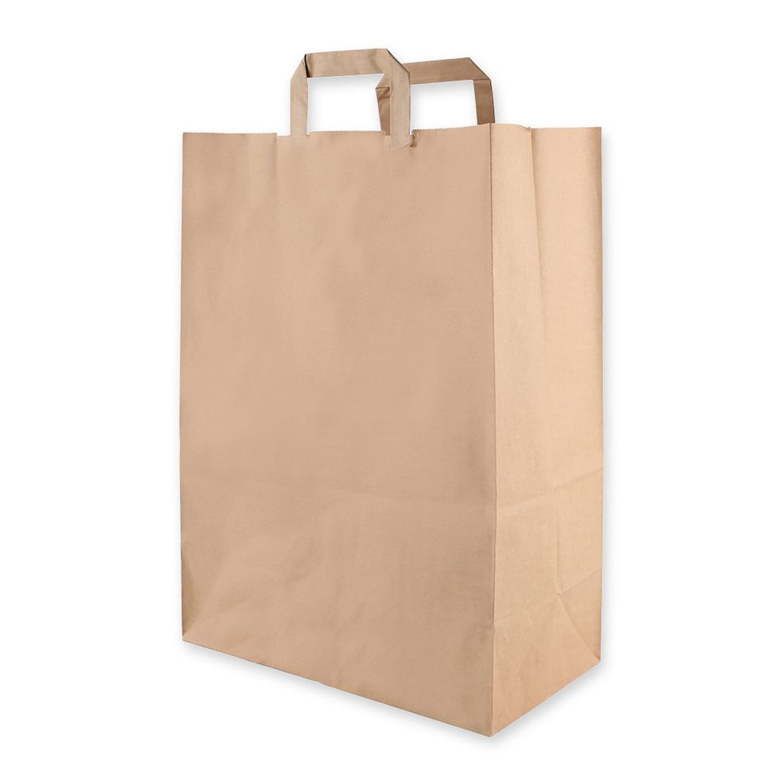 Papiertragetasche Recycling Kraftpapier 44x32cm