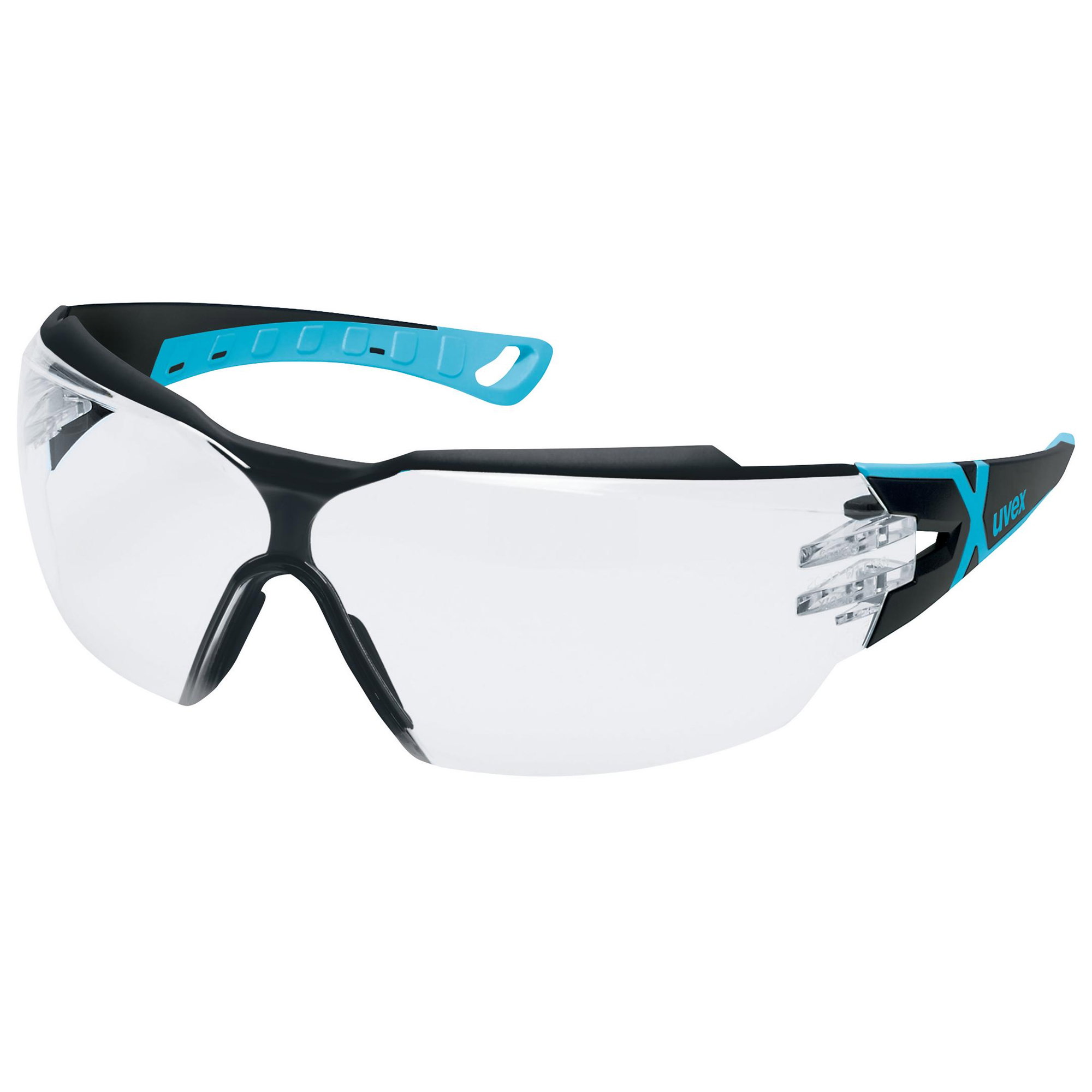 Schutzbrille, Sportsbrille, Gleitschutz, verstellbares Band, klare Gläser