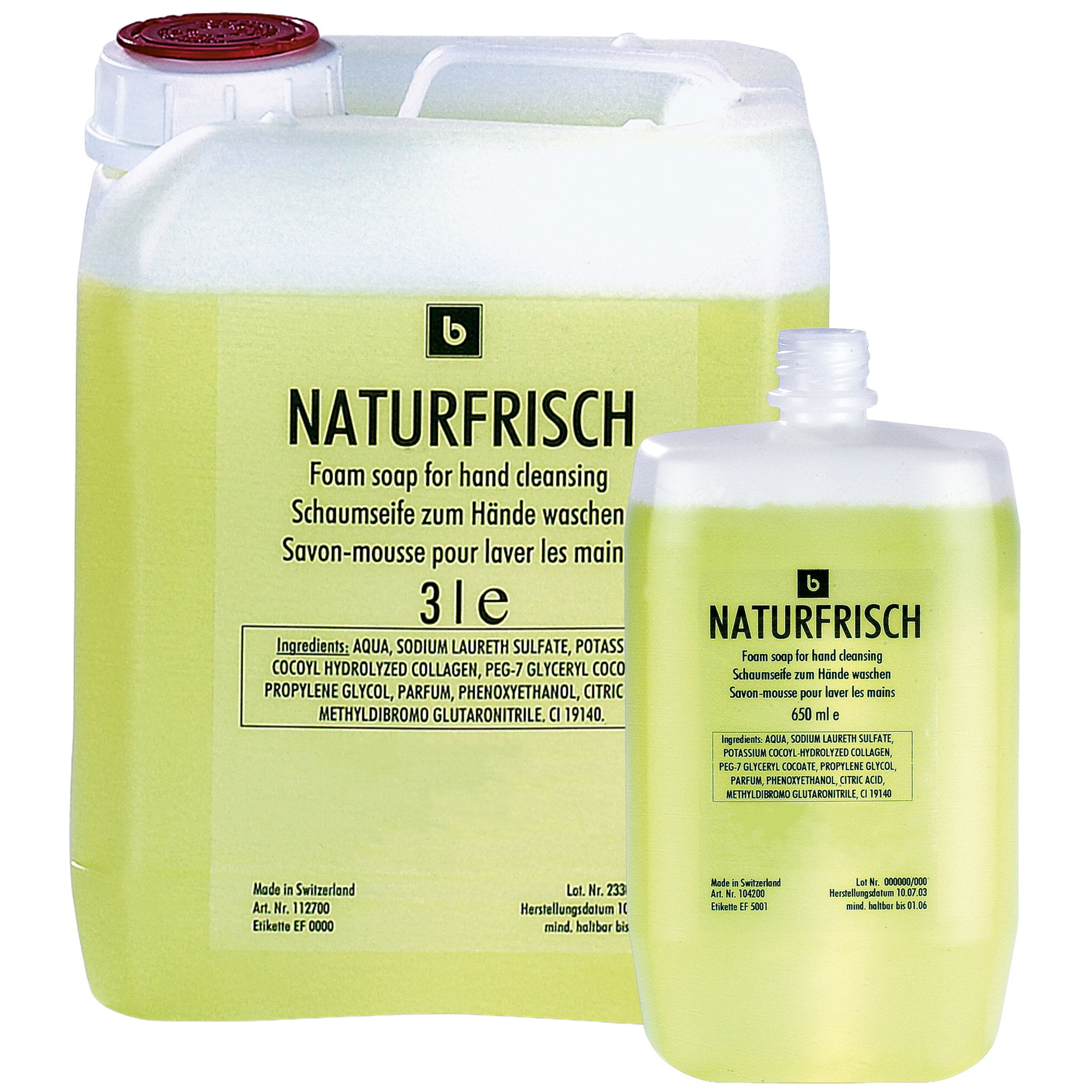 Savon mousse fraîcheur naturelle