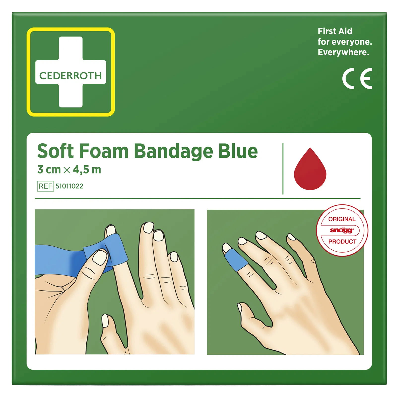 Foam bandage Cederroth 3 cm x 4.5 m