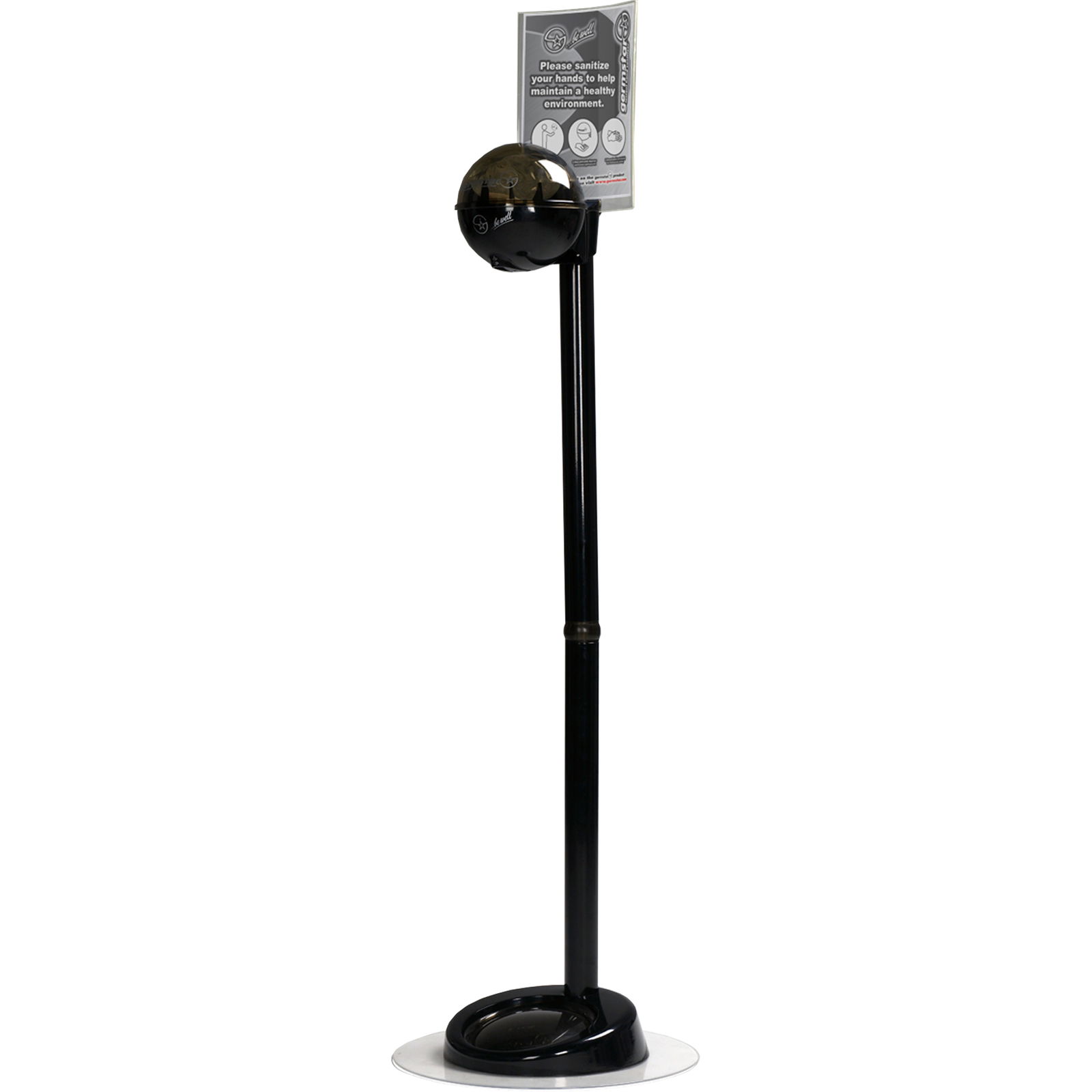 Germstar disinfection column with disinfection ball, color black-anthracite