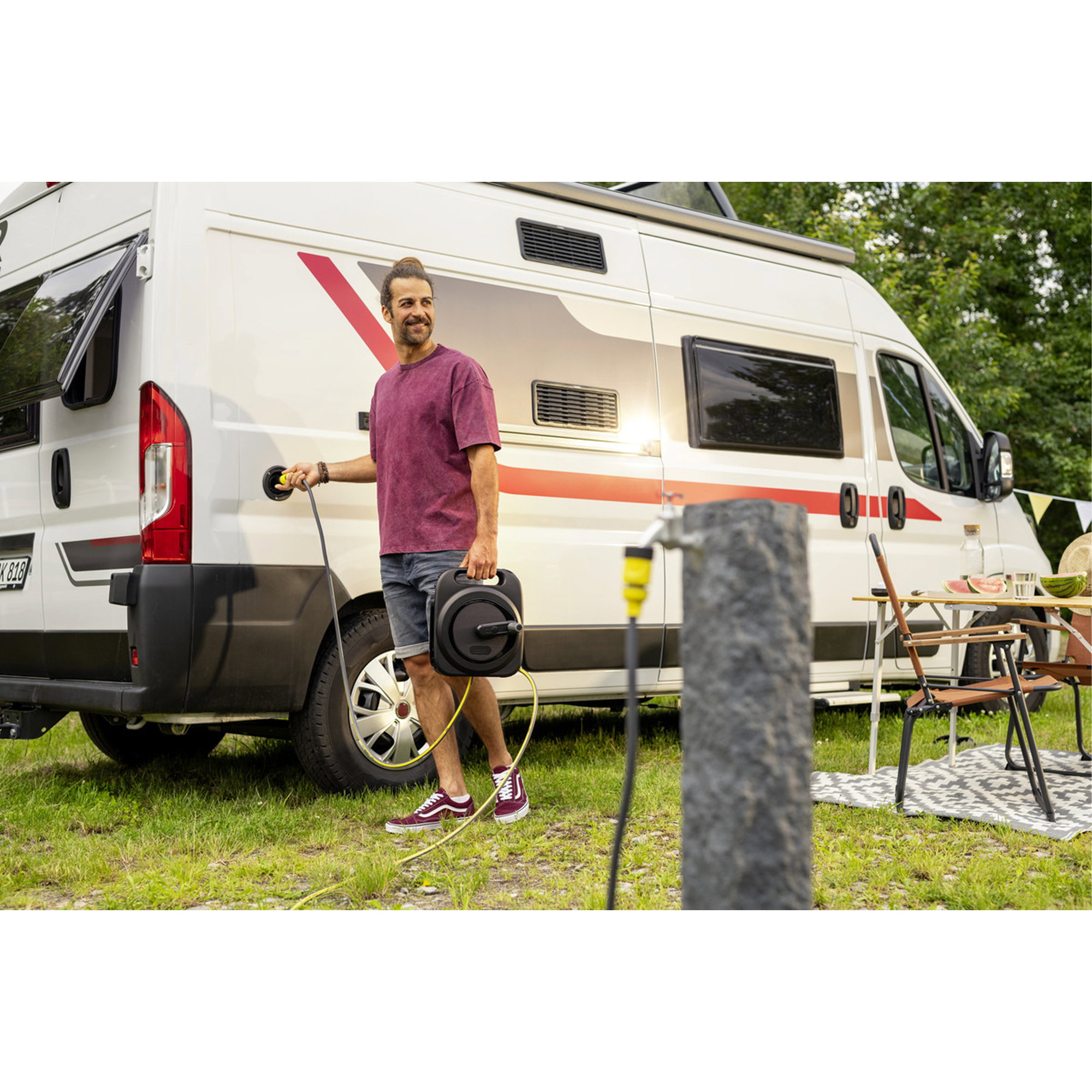 Camping, Wohnmobil, Verlängerungskabel, Outdoor Kochen, Wohnmobil