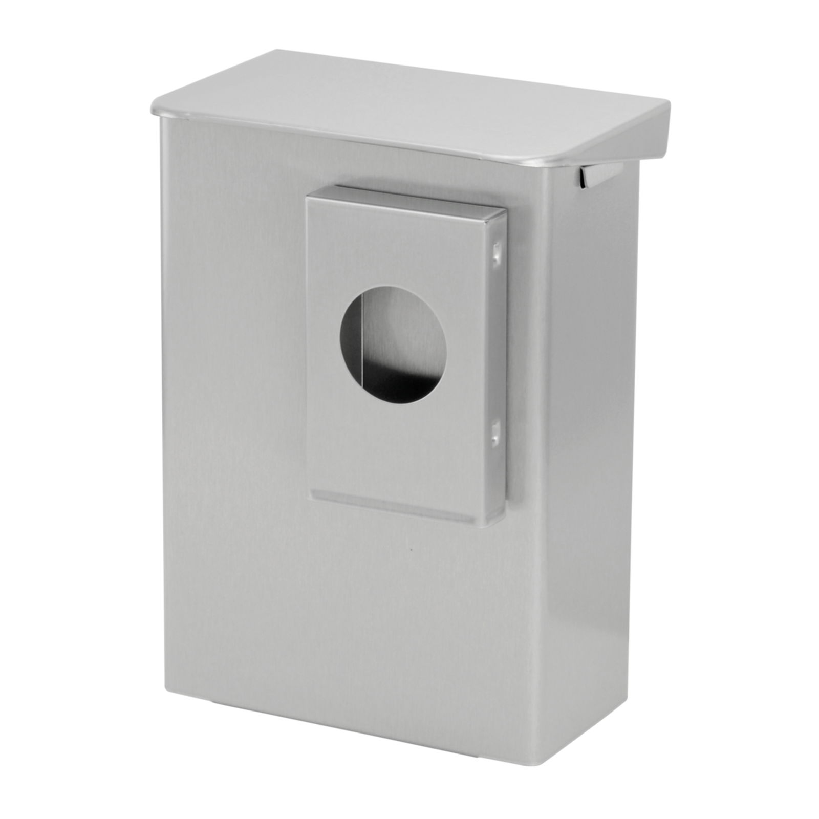 Ophardt 1415093 Hygiene Abfallbox mit Klappdeckel 6 Liter Edelstahl