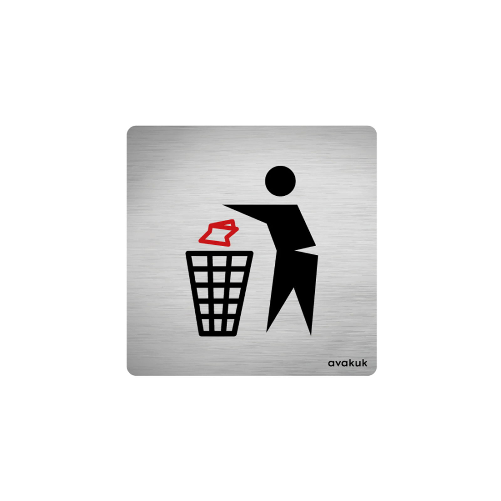 Recycling sticker | Chrome steel