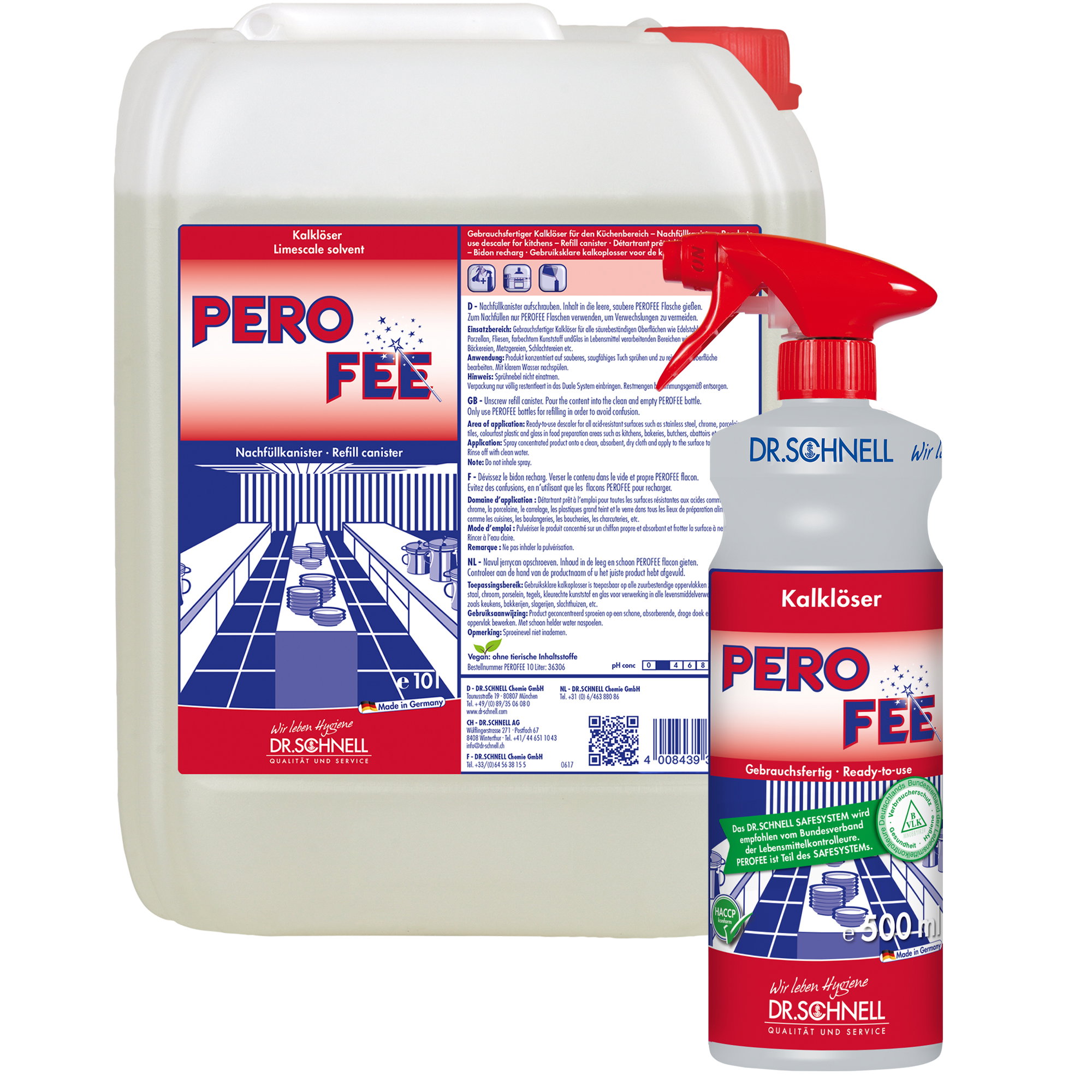 Kalklöser, Küchenreiniger, Limescale remover, PEROFEe, Sprühflasche