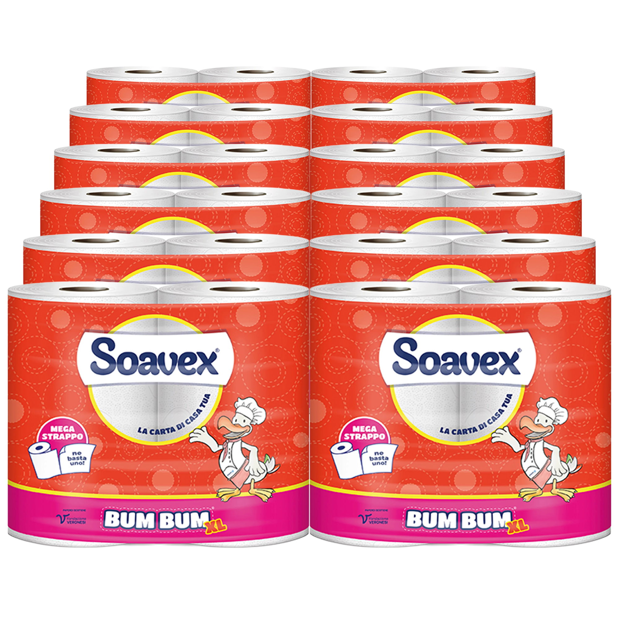 Carta per la casa | 2 strati | cellulosa | 92 fogli | Soavex