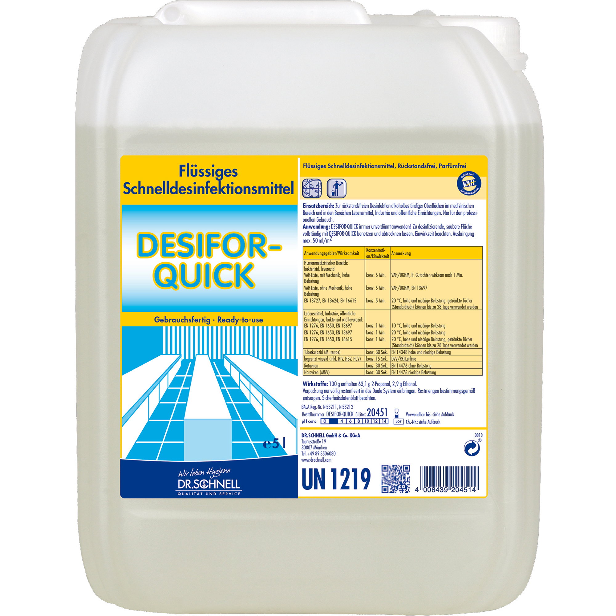 Dr. Schnell Desifor Quick Flächendesinfektion 5 Liter
