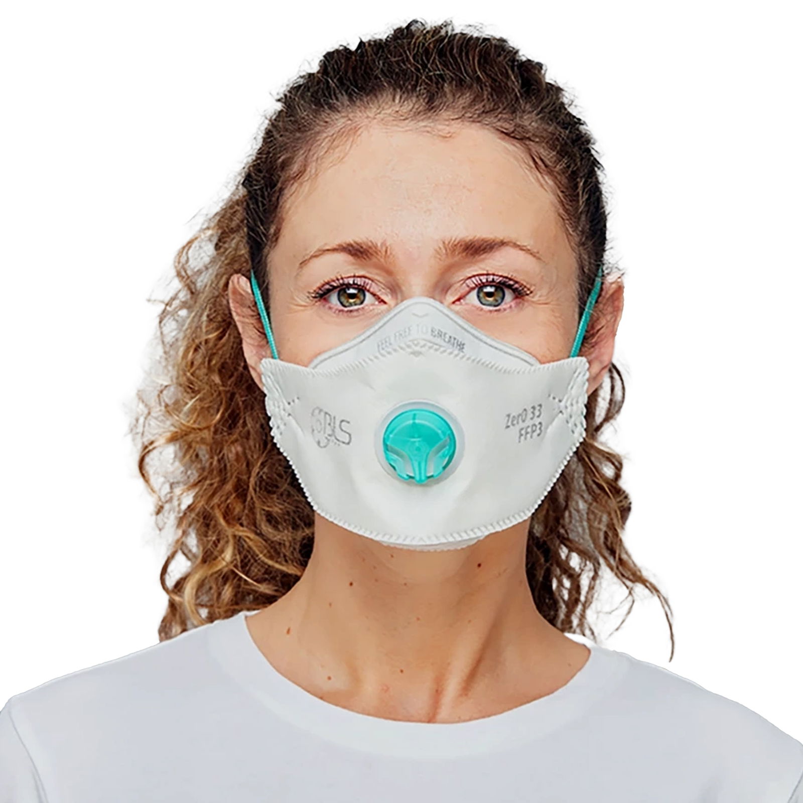 FFP3 respirator BLS Zer0 33 Flat, folding mask with valve, 8 pieces