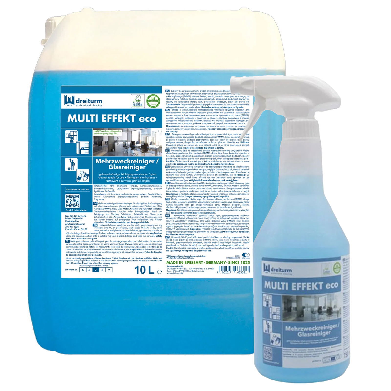 dreiturm MULTI EFFEKT eco Mehrzweckreiniger / Glasreiniger