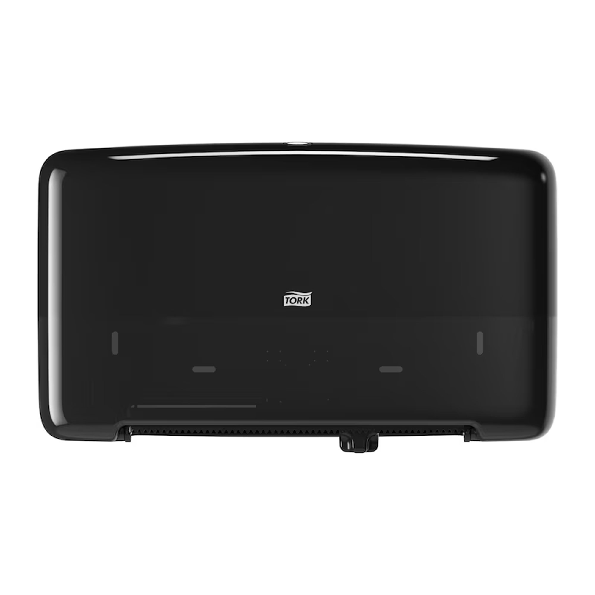 Rückseite des Geräts, Tork, schwarz, Displaypanel, Anschlussbereich