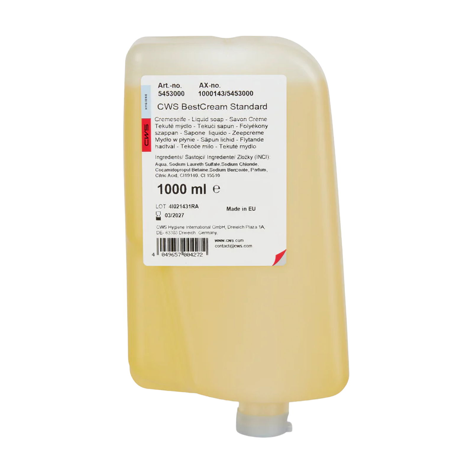 CWS BestCream Standard Flüssigseife 1000ml