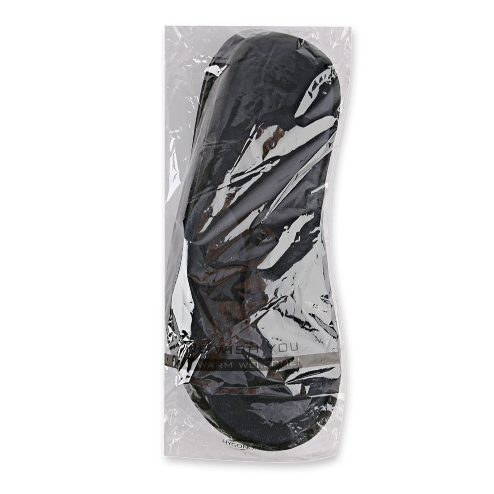 100 paia di infradito deluxe, nere, extra morbide, lunghe 28,5 cm, in velluto velour