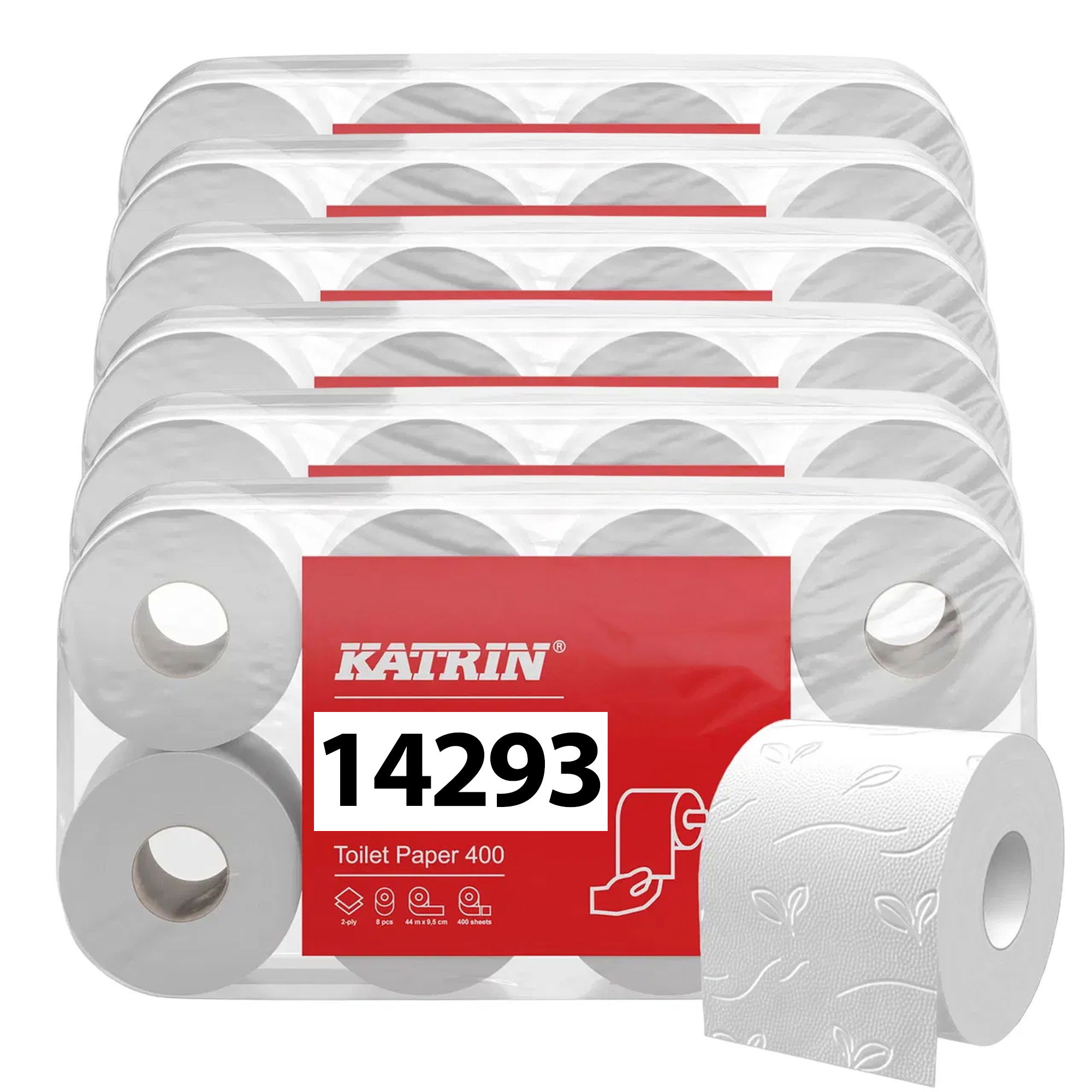 Toilettenpapier | 2-lagig | Zellstoff | 400 Blatt | Katrin