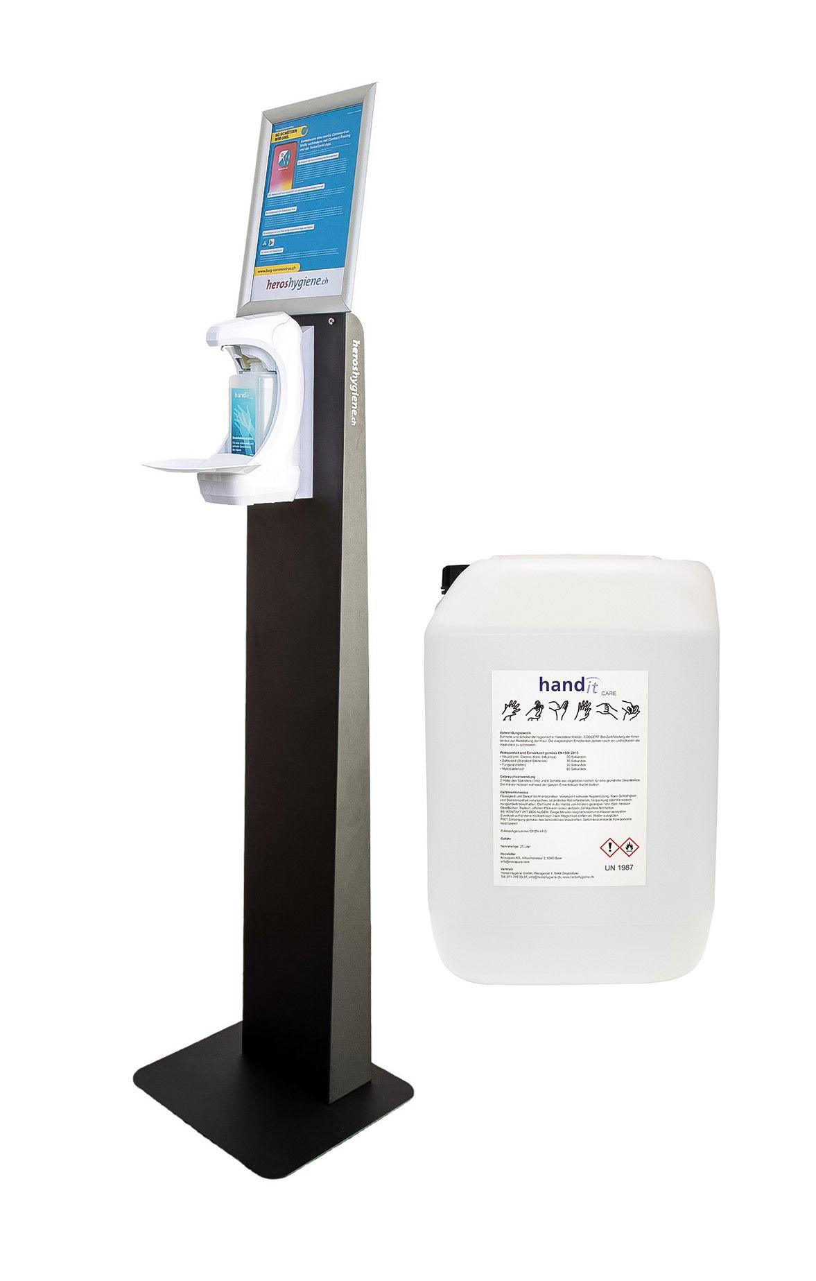 desinfektionssäule mit sensor desinfektionsspender