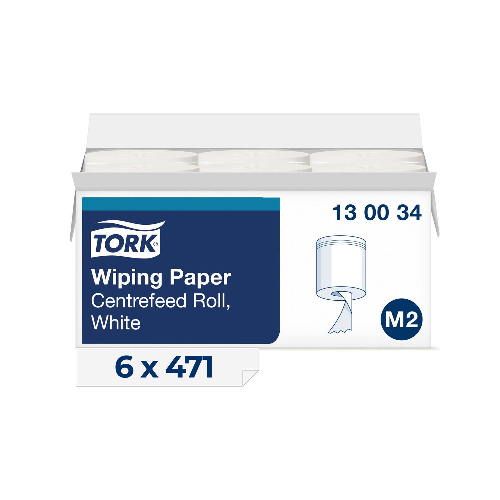 Tork 130034 Reinigungsrollen M2 Mehrzweck 1-lagig