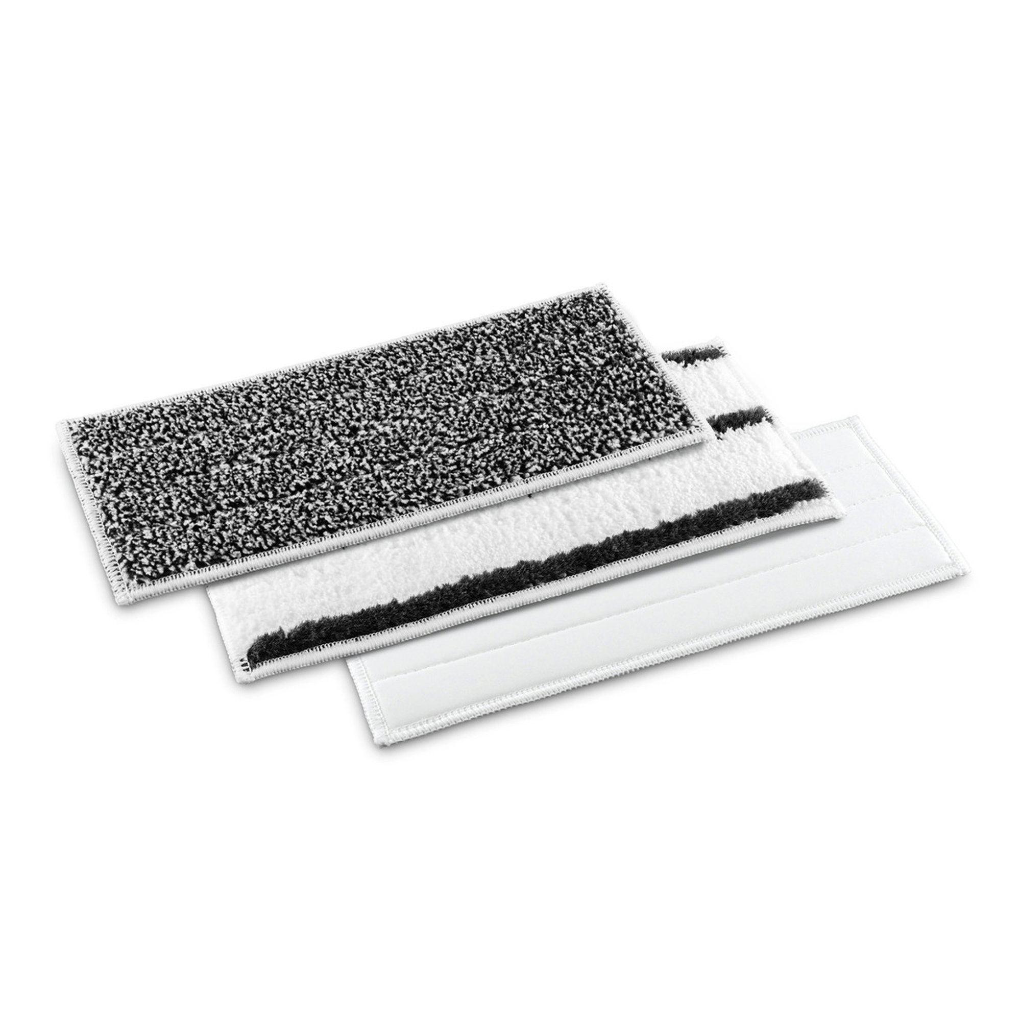 Moppenscheibe, Reinigungs-Pad, Mikrofaser, Weiß, Stripekante