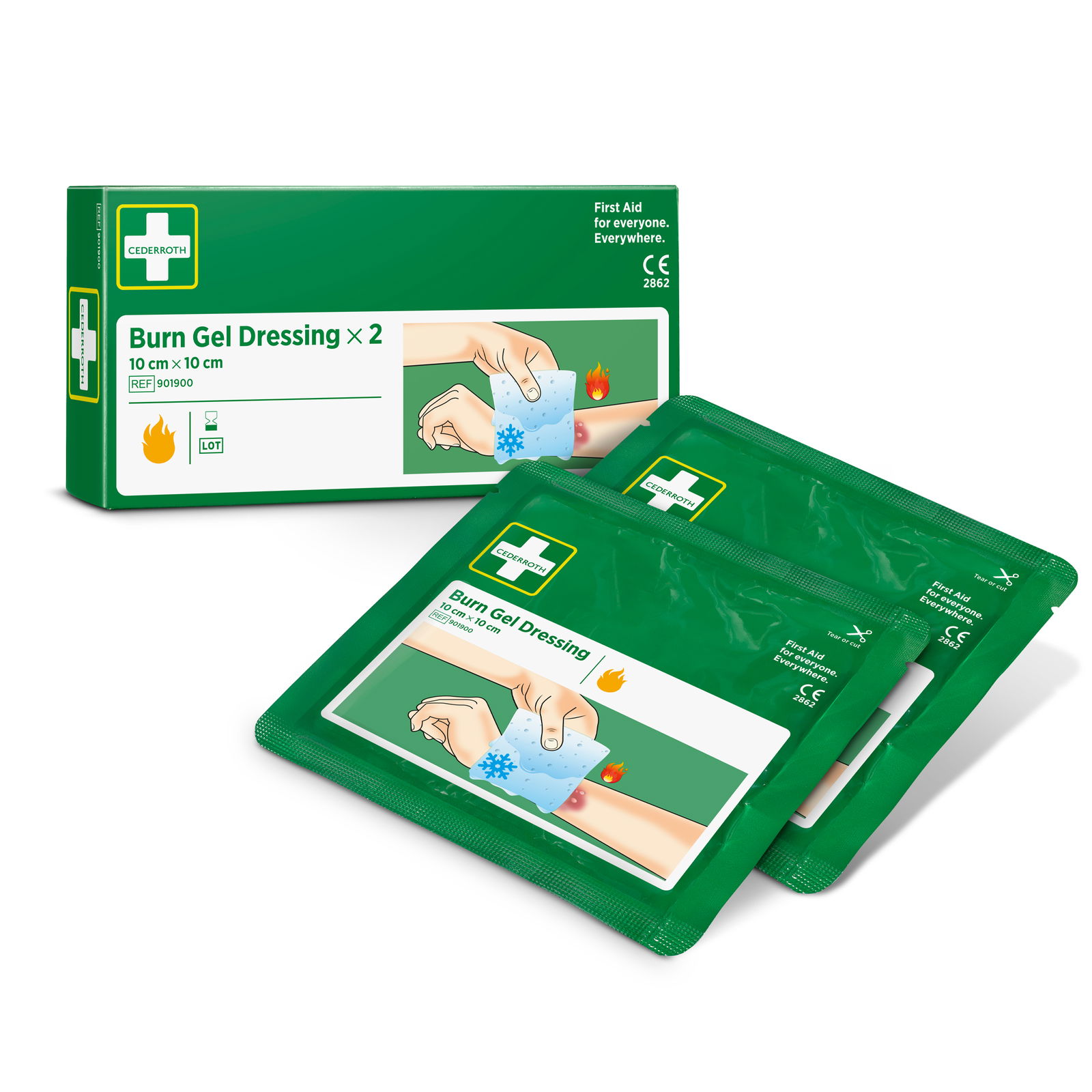Gel-Kompressen für Brandwunden Cederroth
