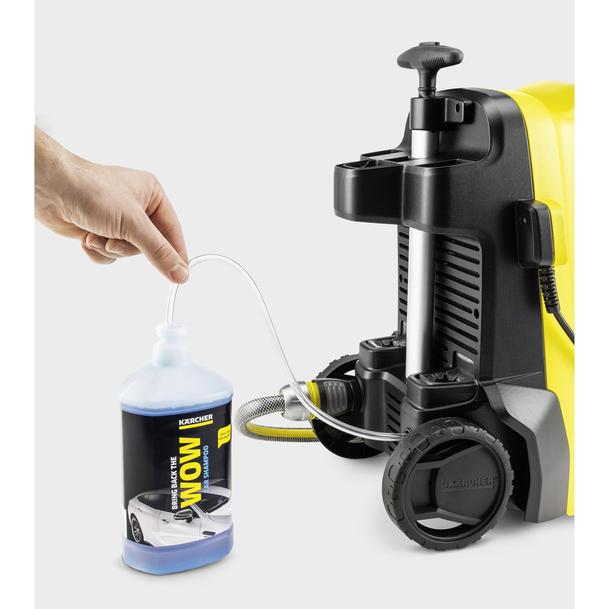 Kärcher, Waschmittel-Dispenser, Pumpe, Druckreiniger, Fläschchen