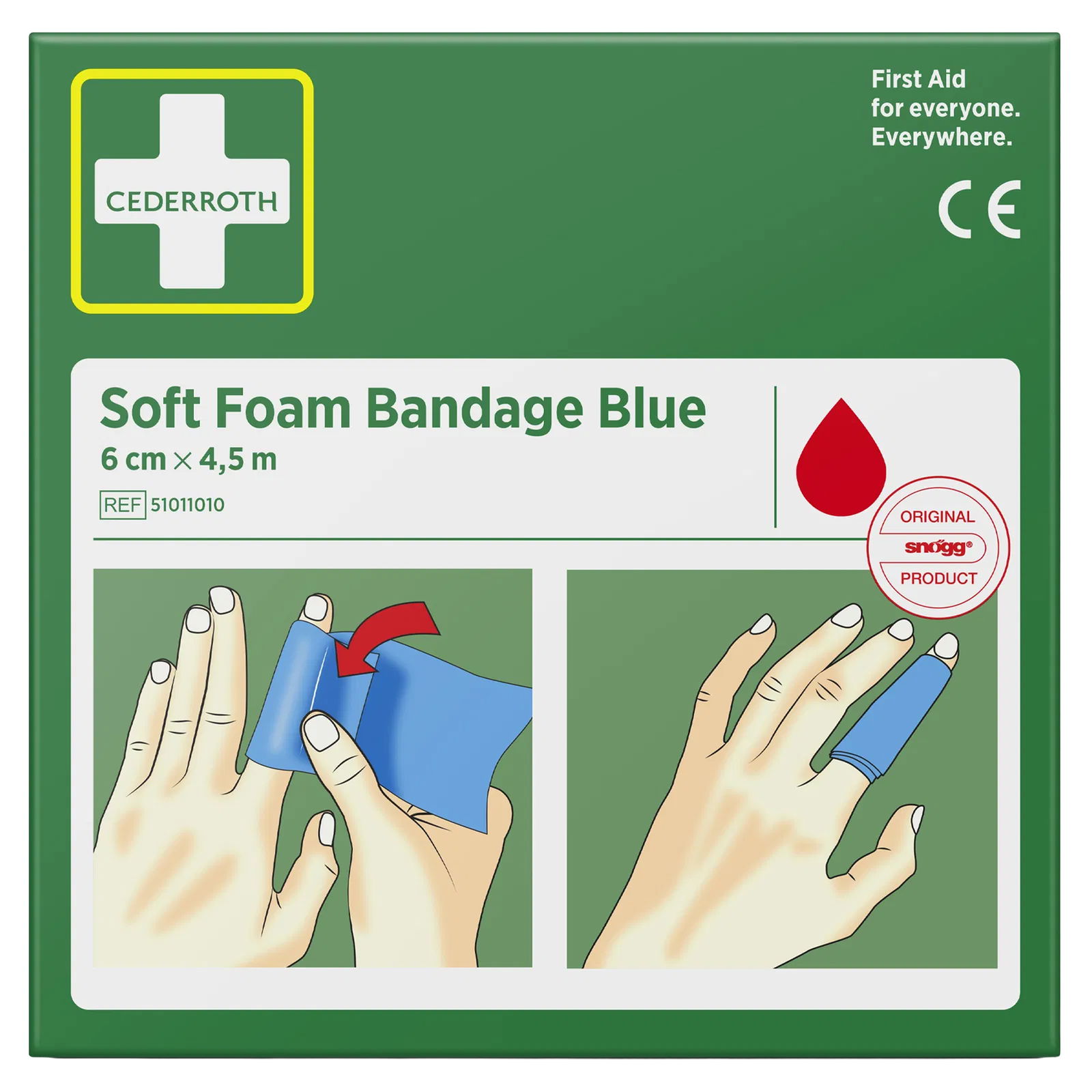 Benda in schiuma Cederroth 6 cm x 4,5 m