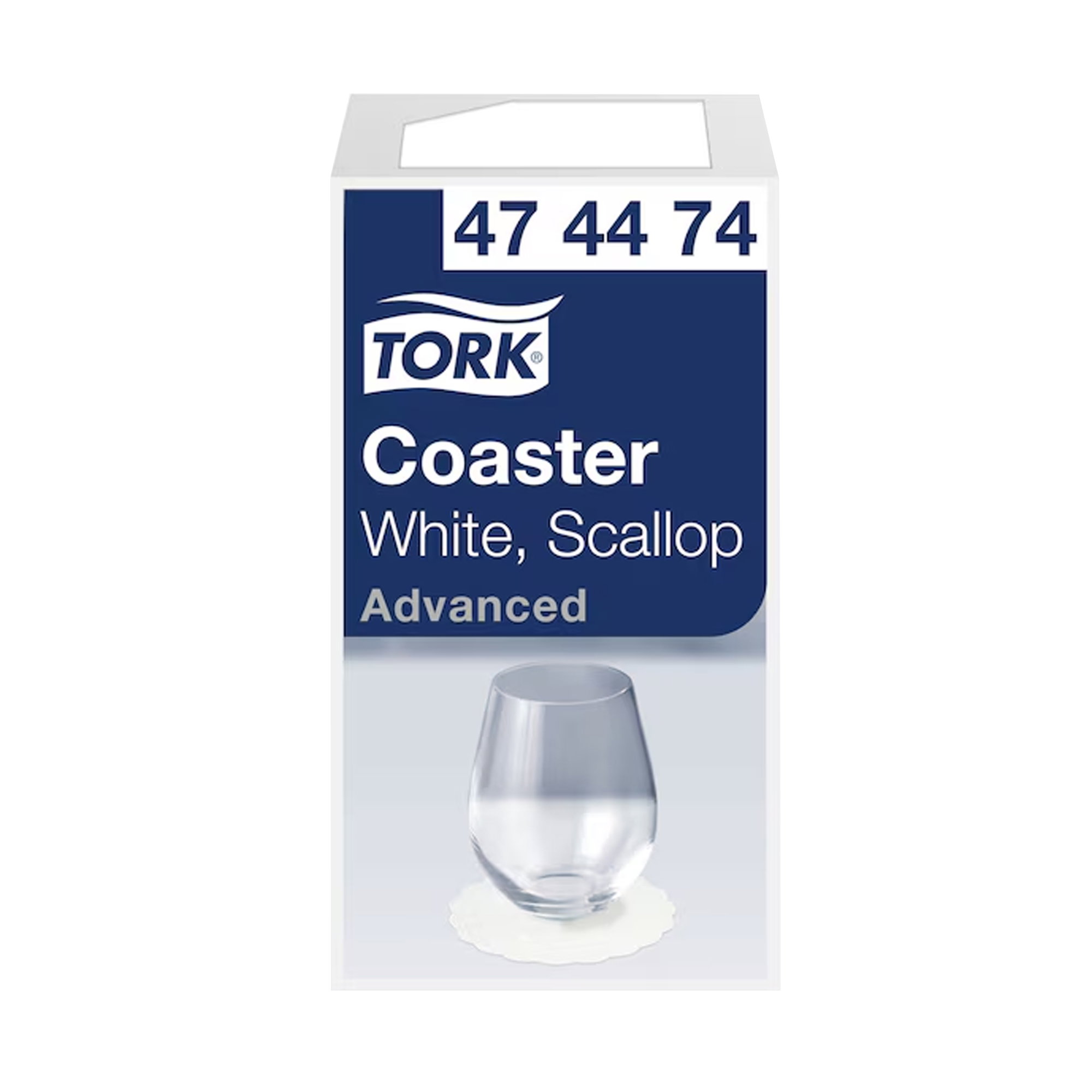 Dessous-de-verre en verre Scallop | 9 × 9 cm | Tork 474474