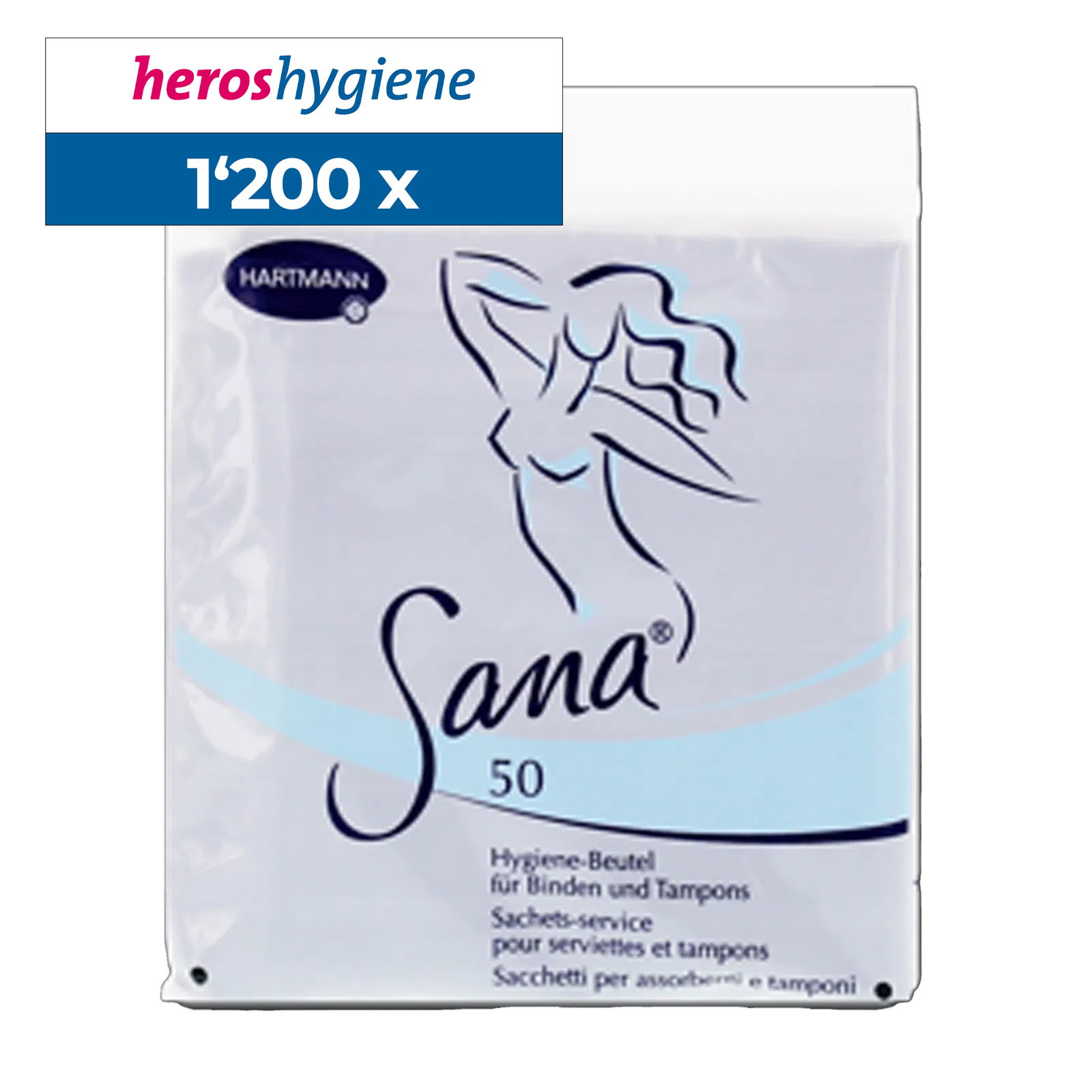 Sana sacchetti igienici blu 1200 pezzi