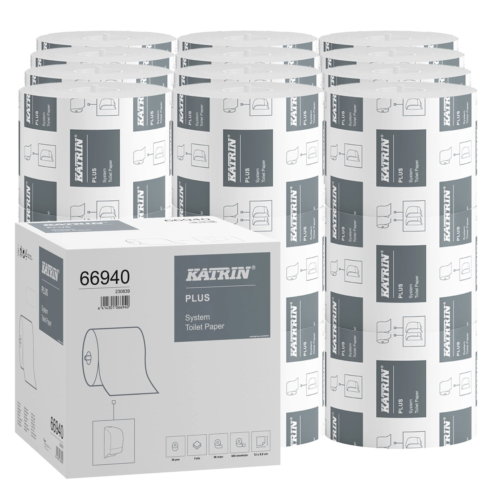 KATRIN 66940 Plus carta igienica sistema 2 veli