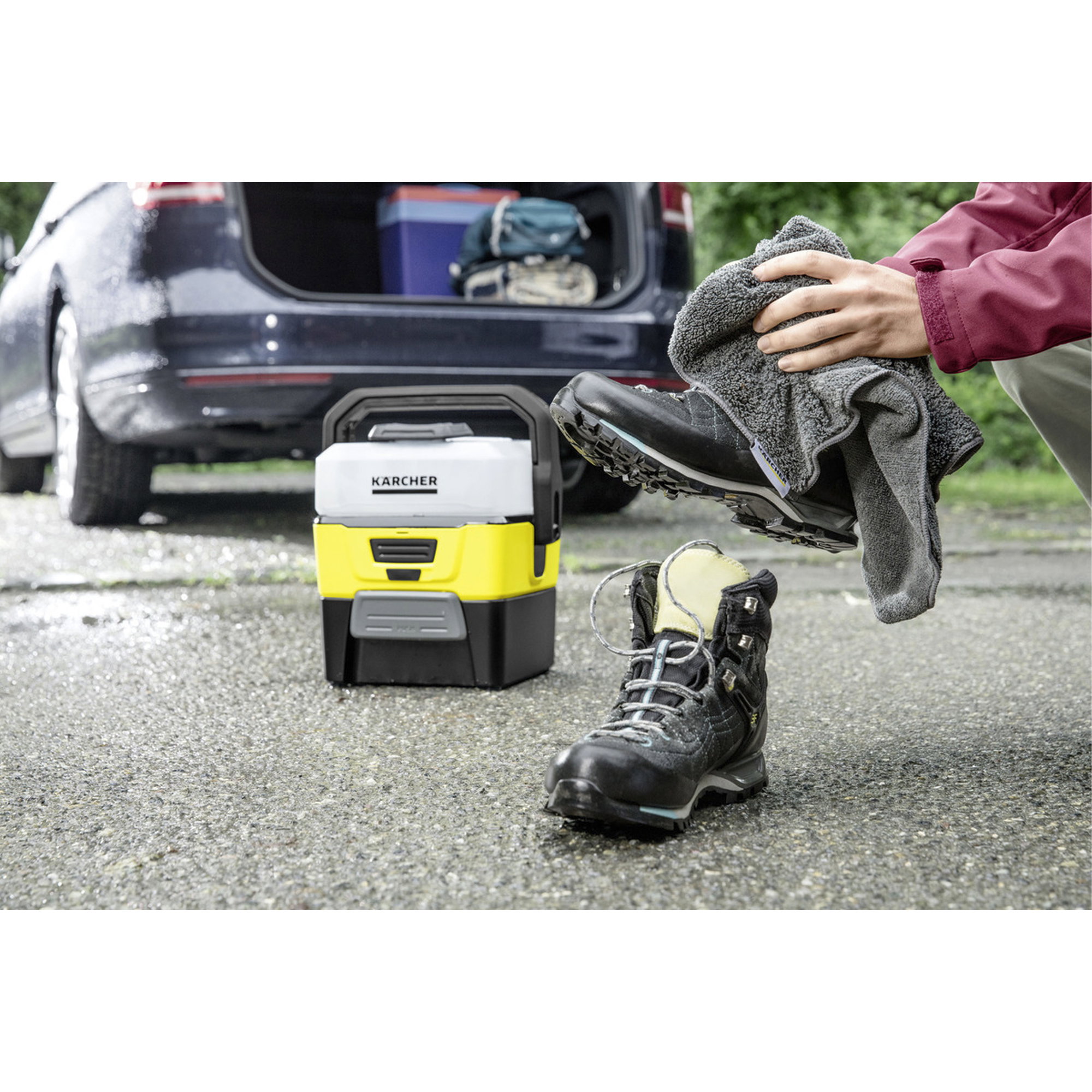 Kärcher, Reinigungsgerät, Gelbschwarz, Gehschutz, Schuhtreiber