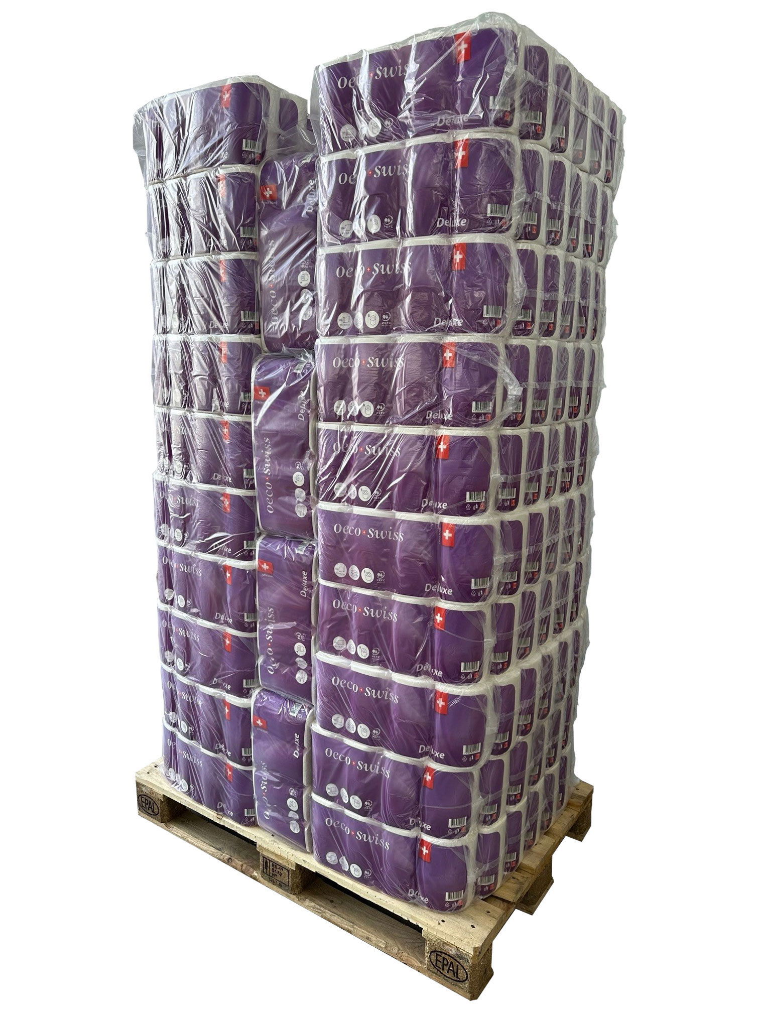 Carta igienica Oeco Swiss Deluxe a 4 veli in pallet