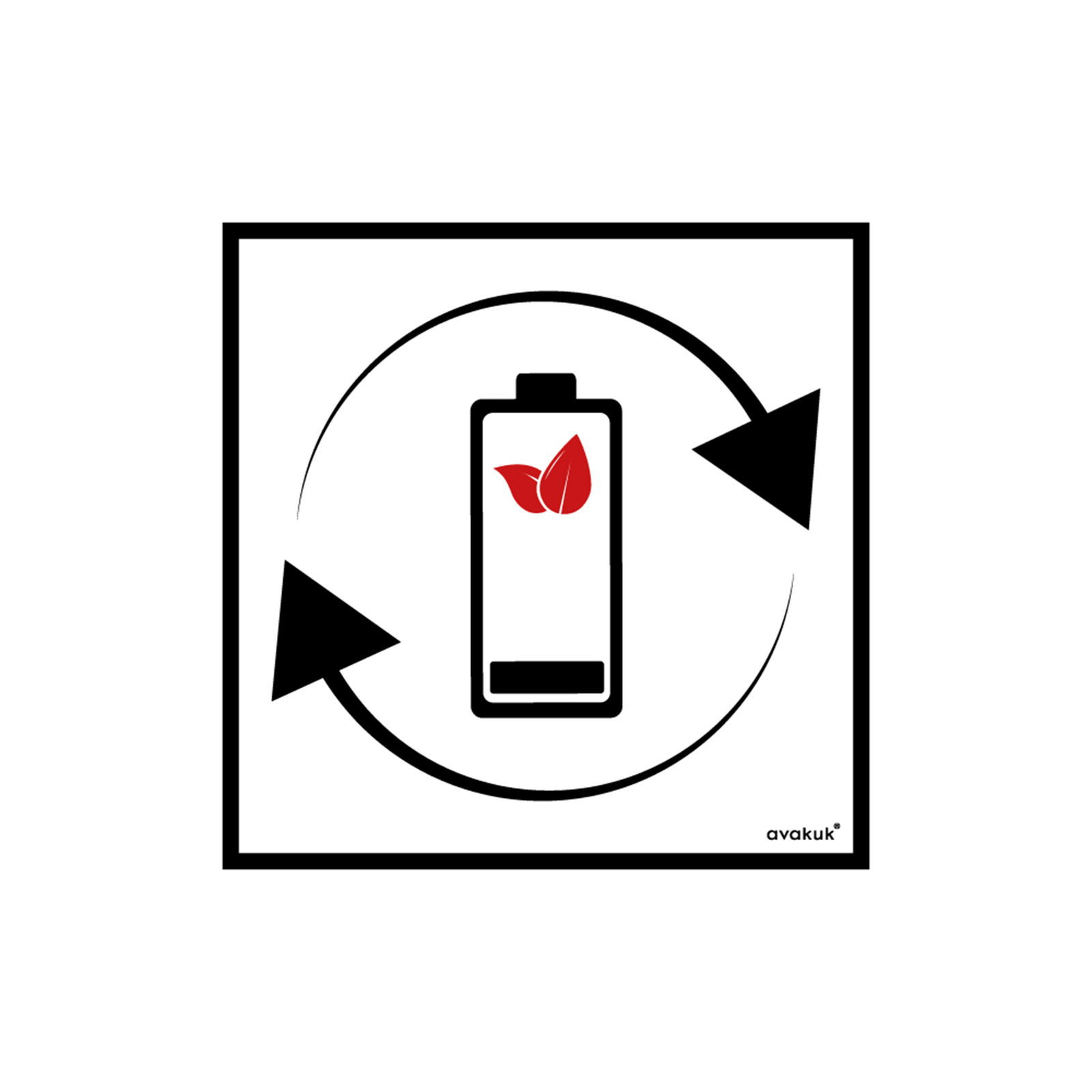 Adesivi per il riciclo delle pile