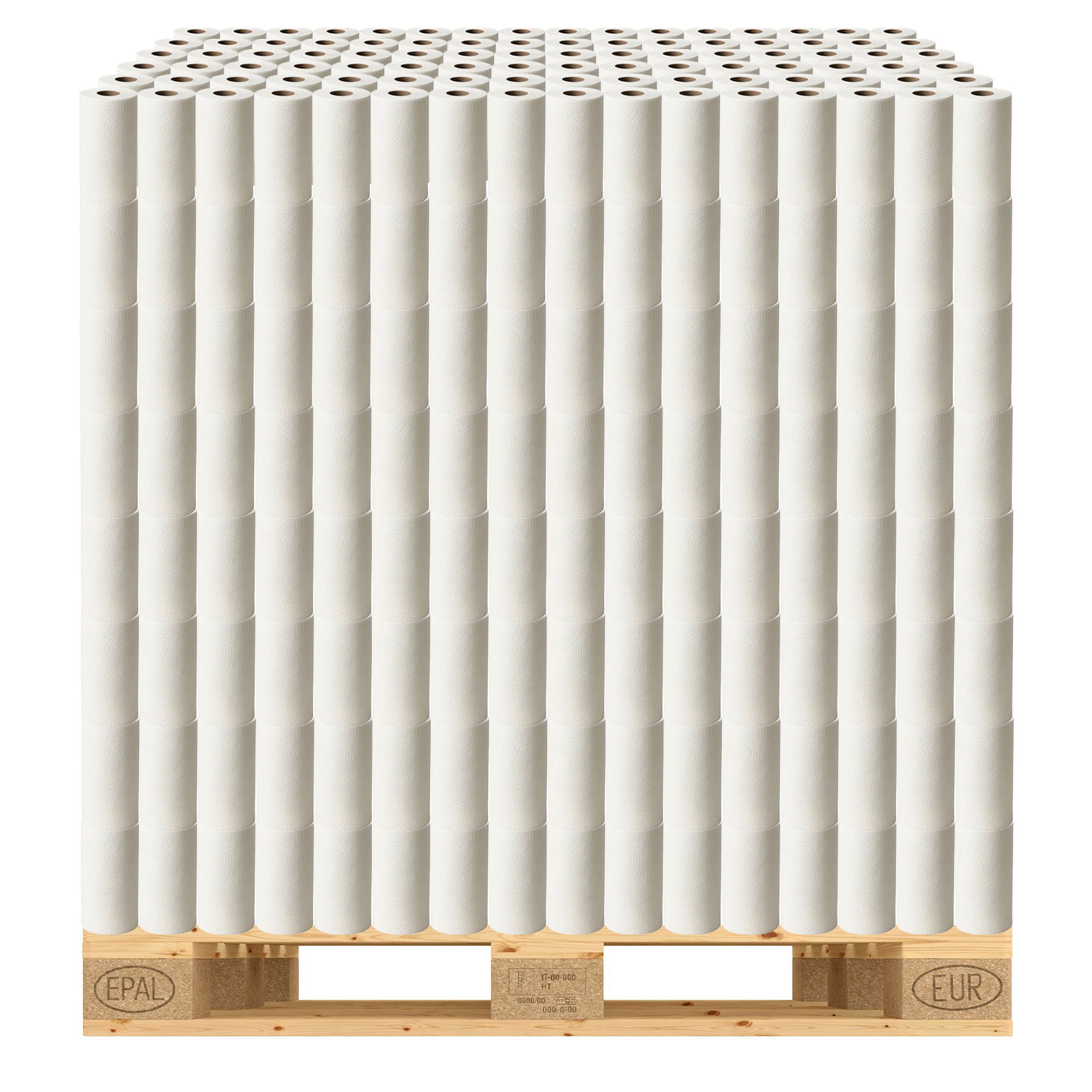 Palette | Haushaltspapier | 3-lagig | Zellstoff | 60 Blatt