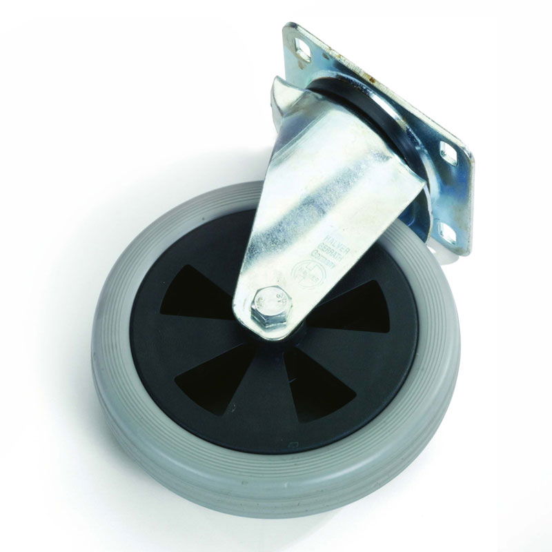 Lenkrolle 200 mm grau