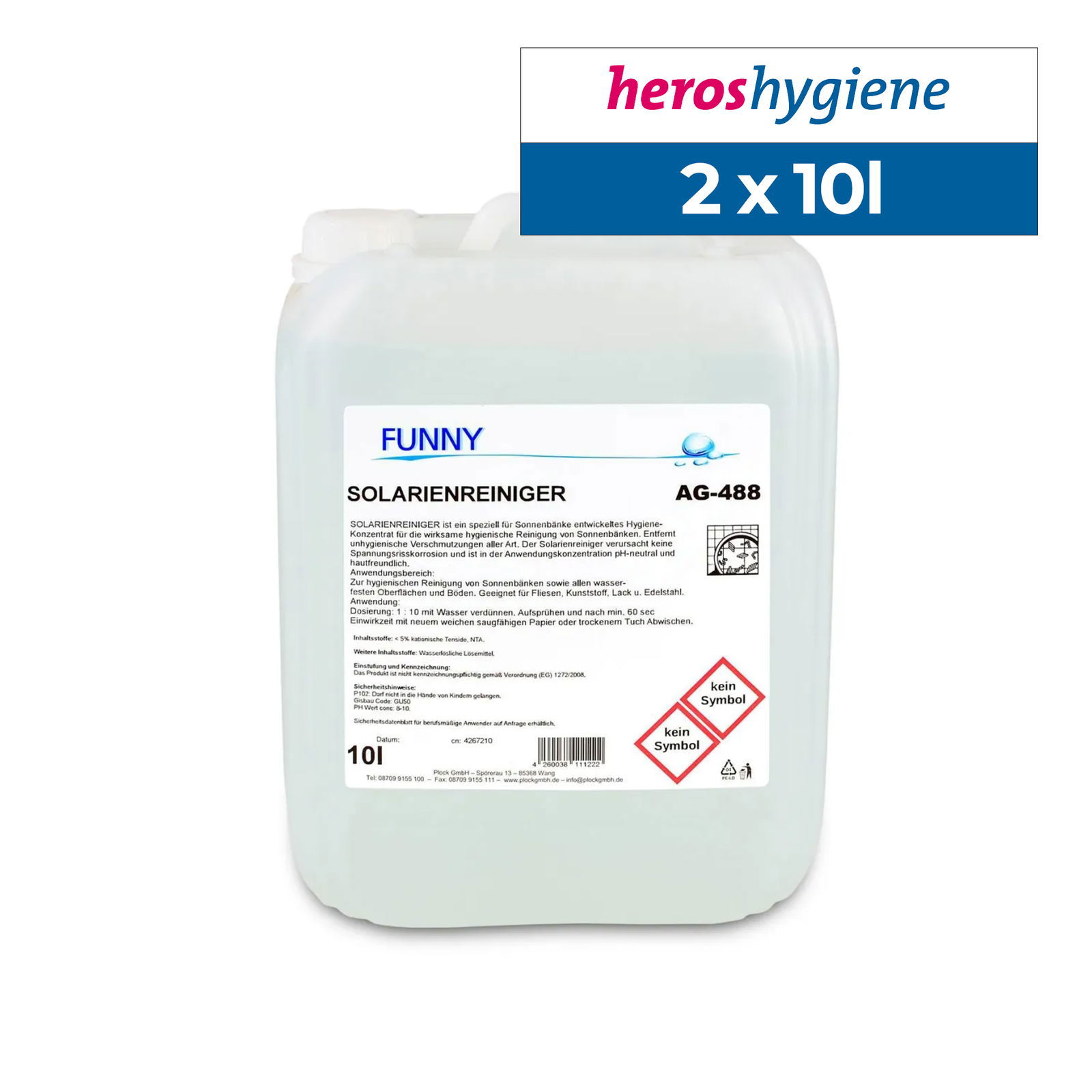 Funny AG-488 Solariumreiniger 10 Liter Kanister