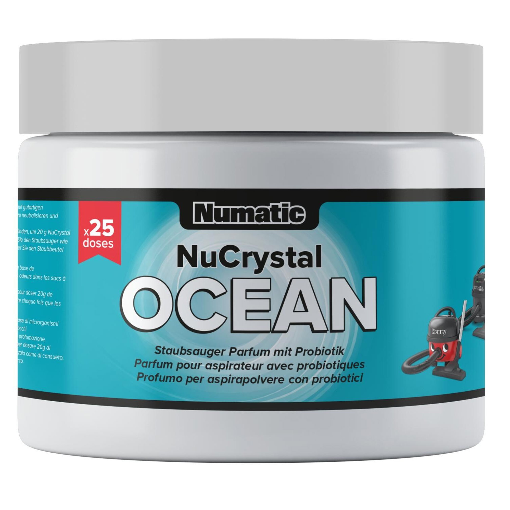 Staubsauger Deo | 500 g | mit Probiotik | Numatic NuCrystal Ocean