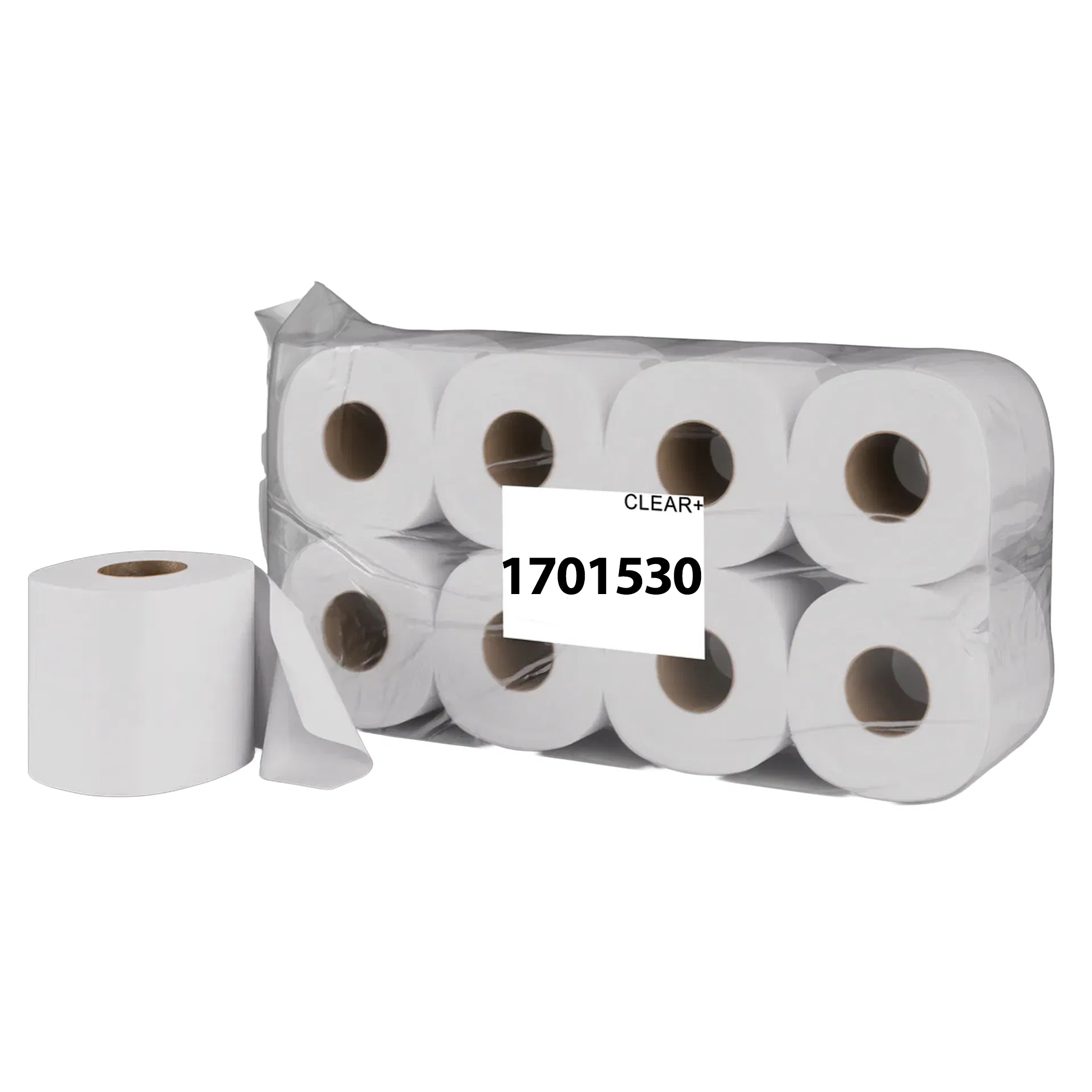Toilettenpapier | 3-lagig | Zellstoff | 250 Blatt | Clear+