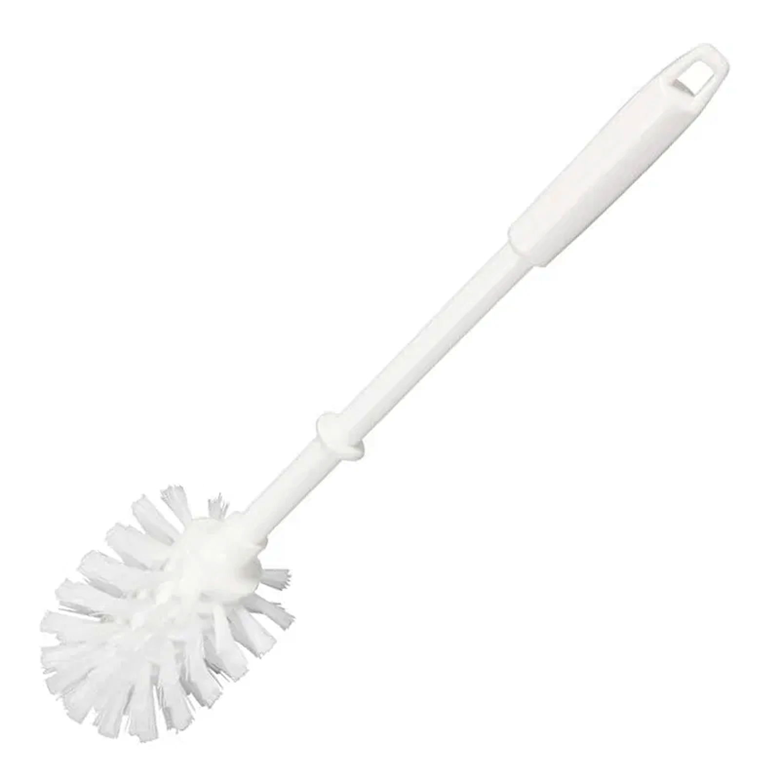 Brosse WC blanche en plastique 75 mm