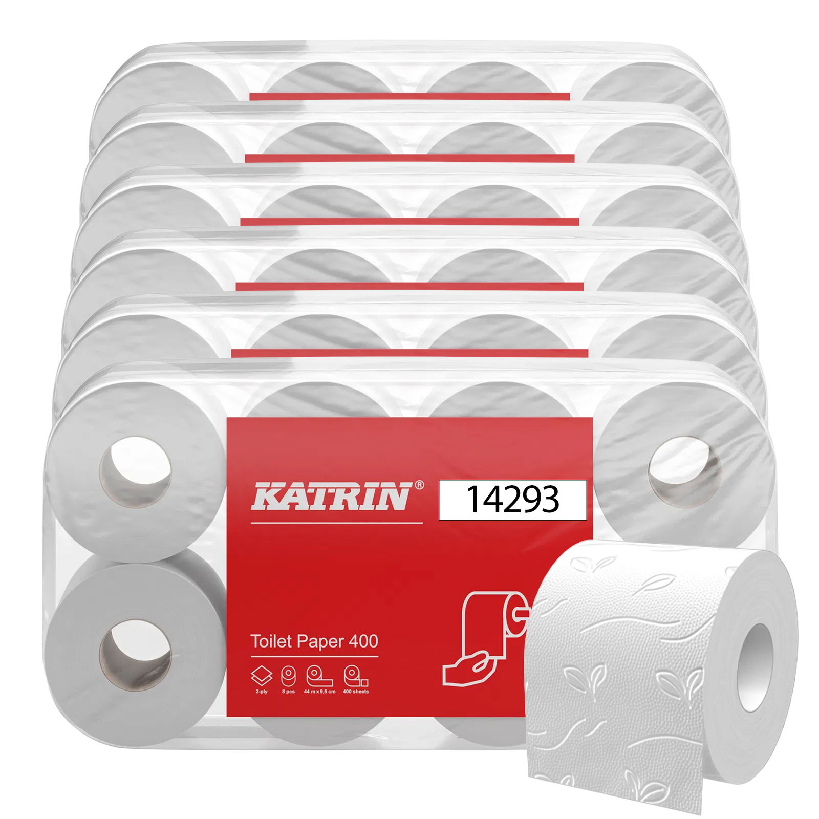 KATRIN 14293 carta igienica 400 strappi 2 veli