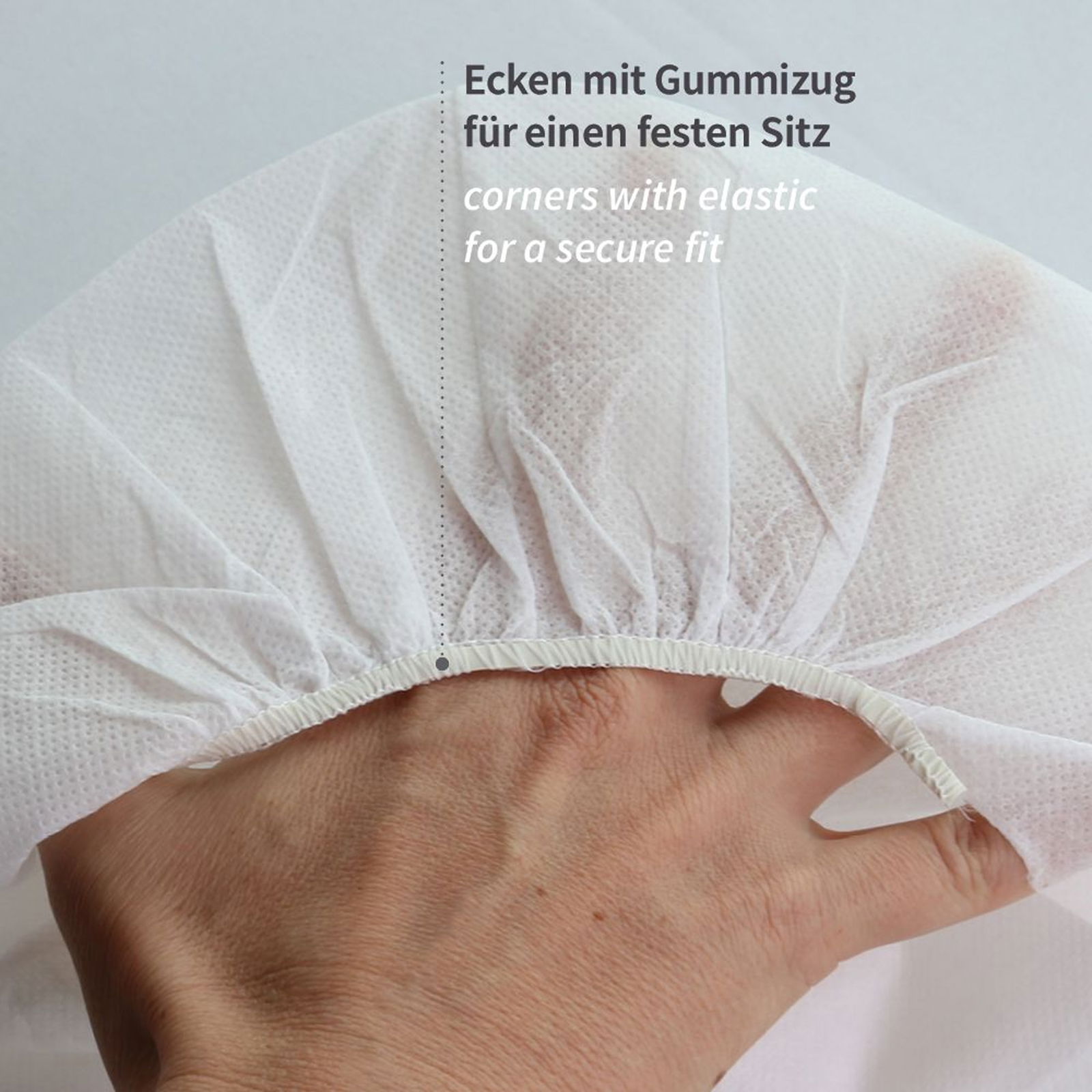 Mattress protector 90 x 200 cm breathable, made of polypropylene