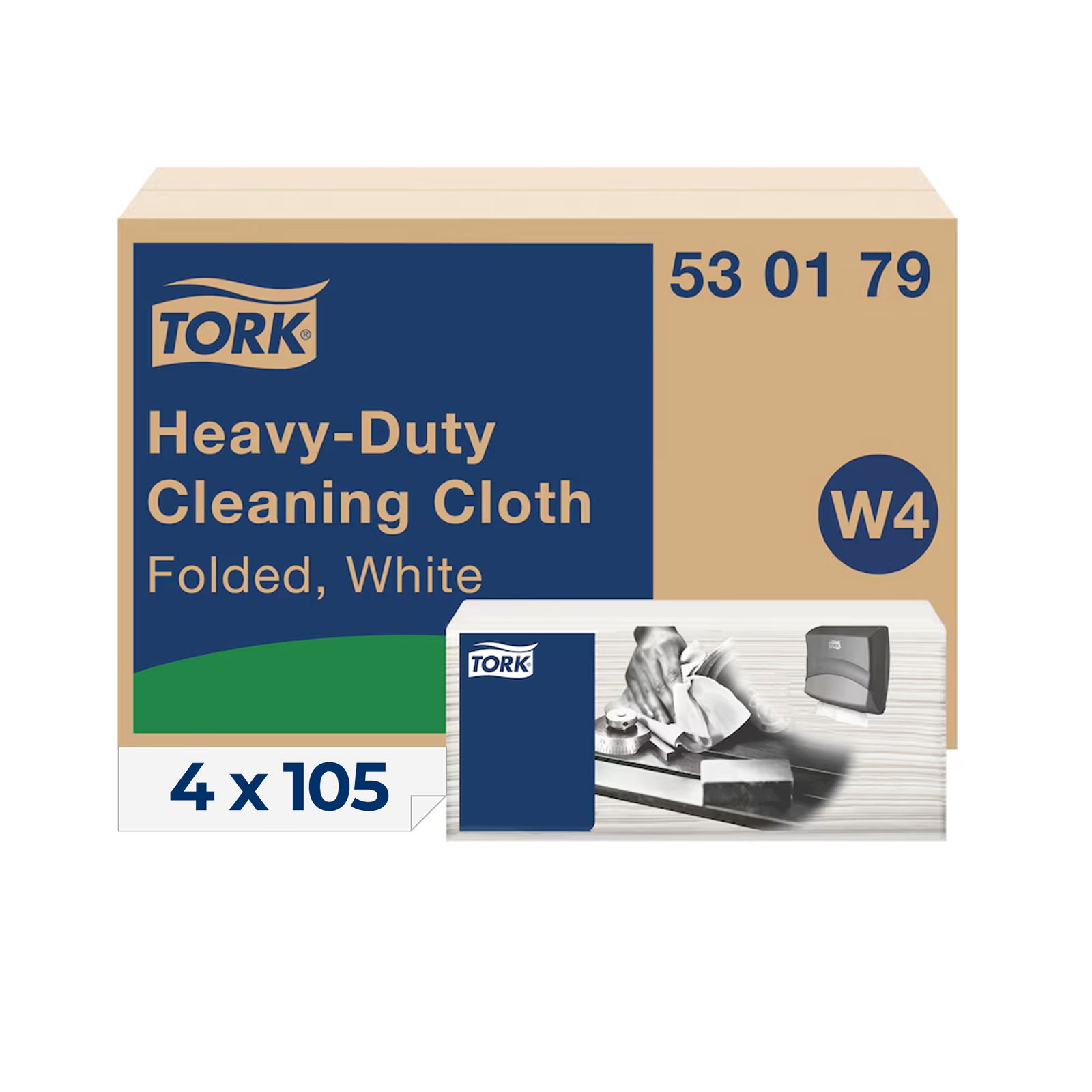 Tork 520679 W4 Reinigungstücher Industrie 1-lagig Vlies