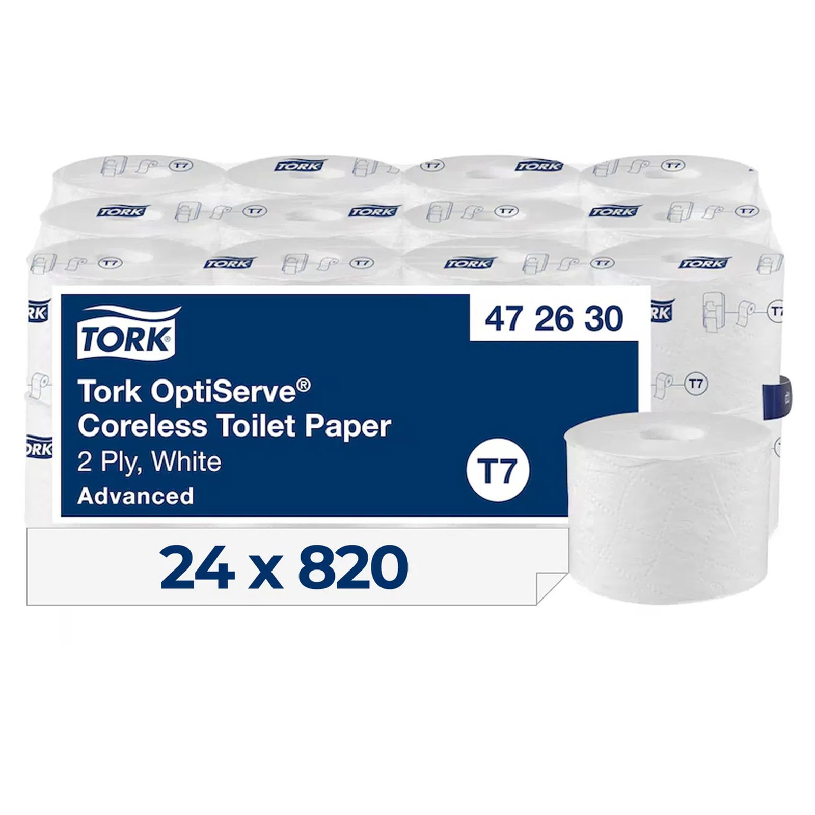 TORK 472630 OptiServe carta igienica senza anima T7