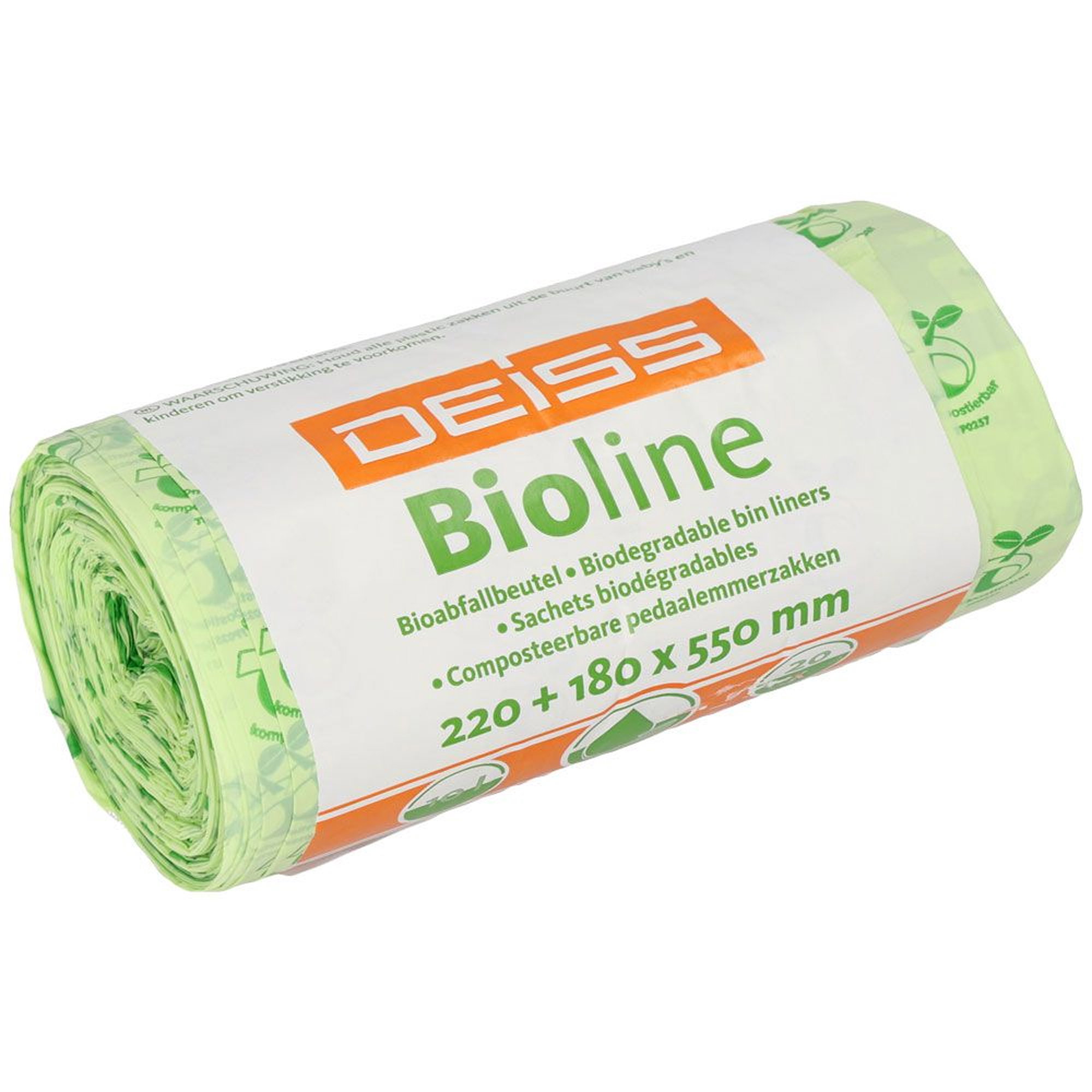 Bio-Abfallsäcke 10 l | mit Griff | Biofolie | Deiss Bioline