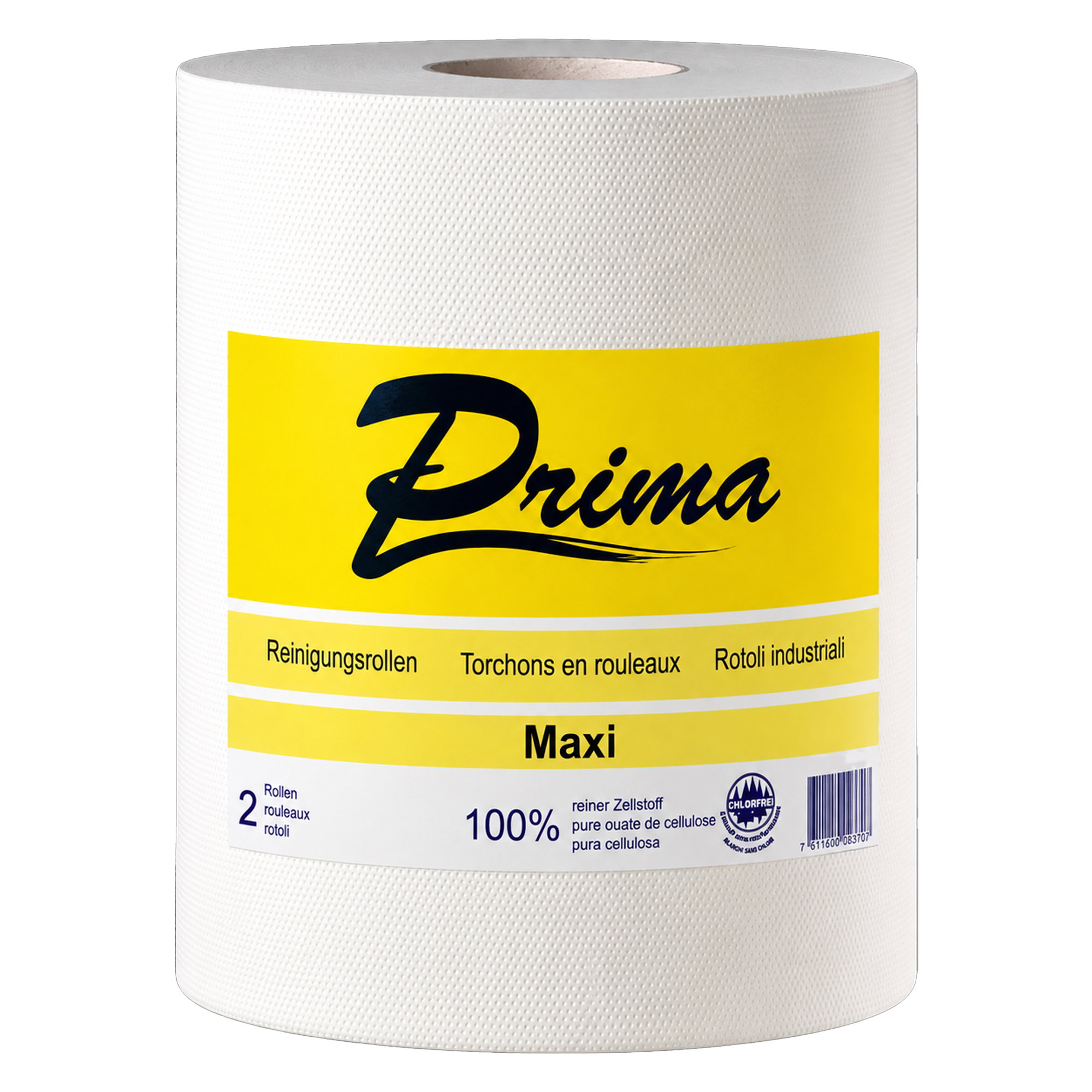 Küchenrolle, Papiertuch, Maxi Rolle, 100% Zellstoff, Gelb label
