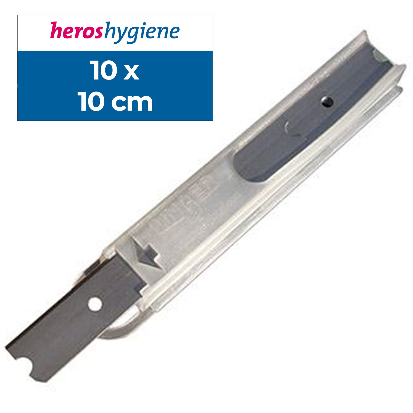 Unger stainless steel surface blades RB100, 10 blades